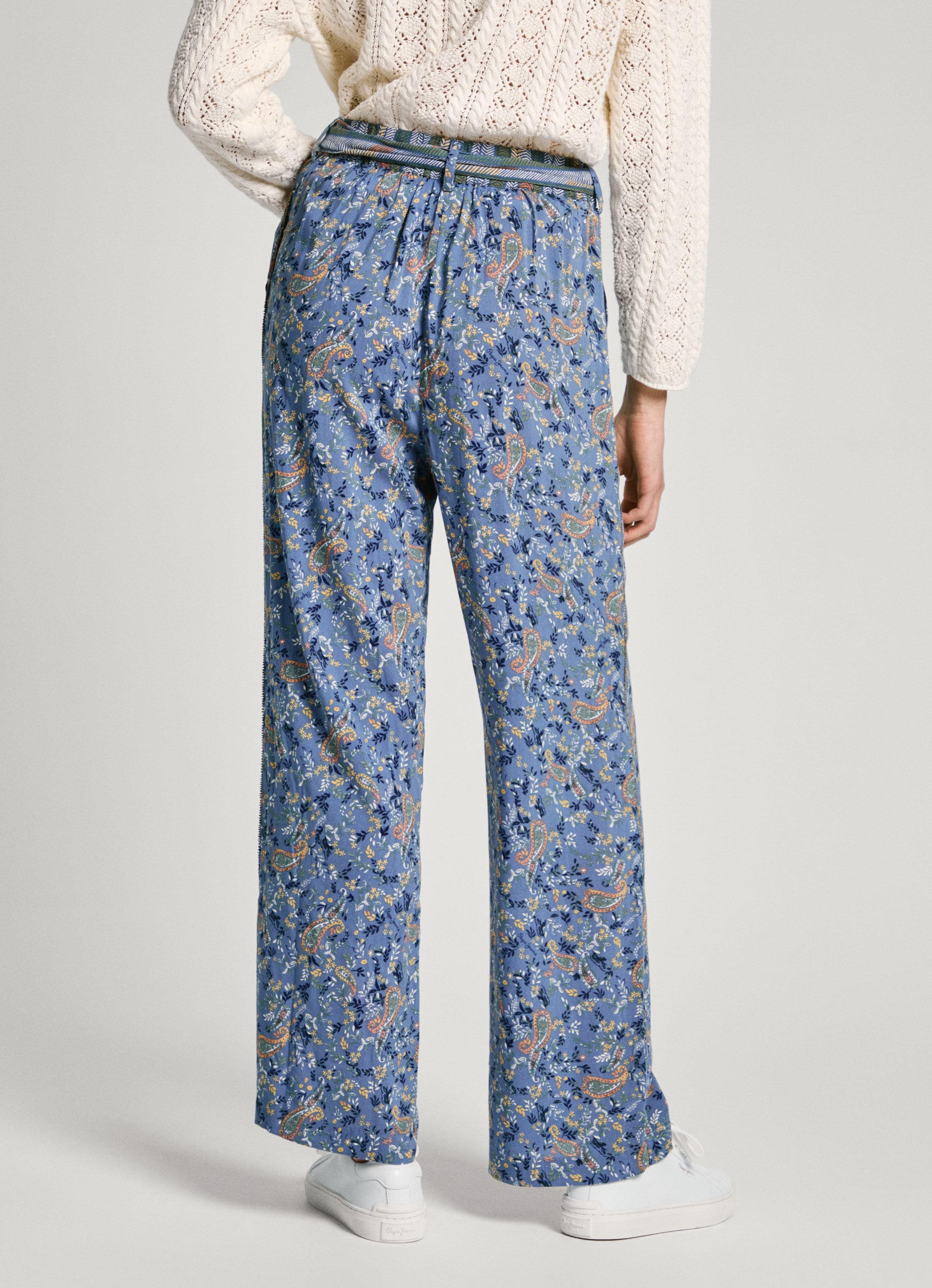 Pepe Jeans Palazzohose »MONICA«, mit Alloverdruck, aus fließender Viskosequalität