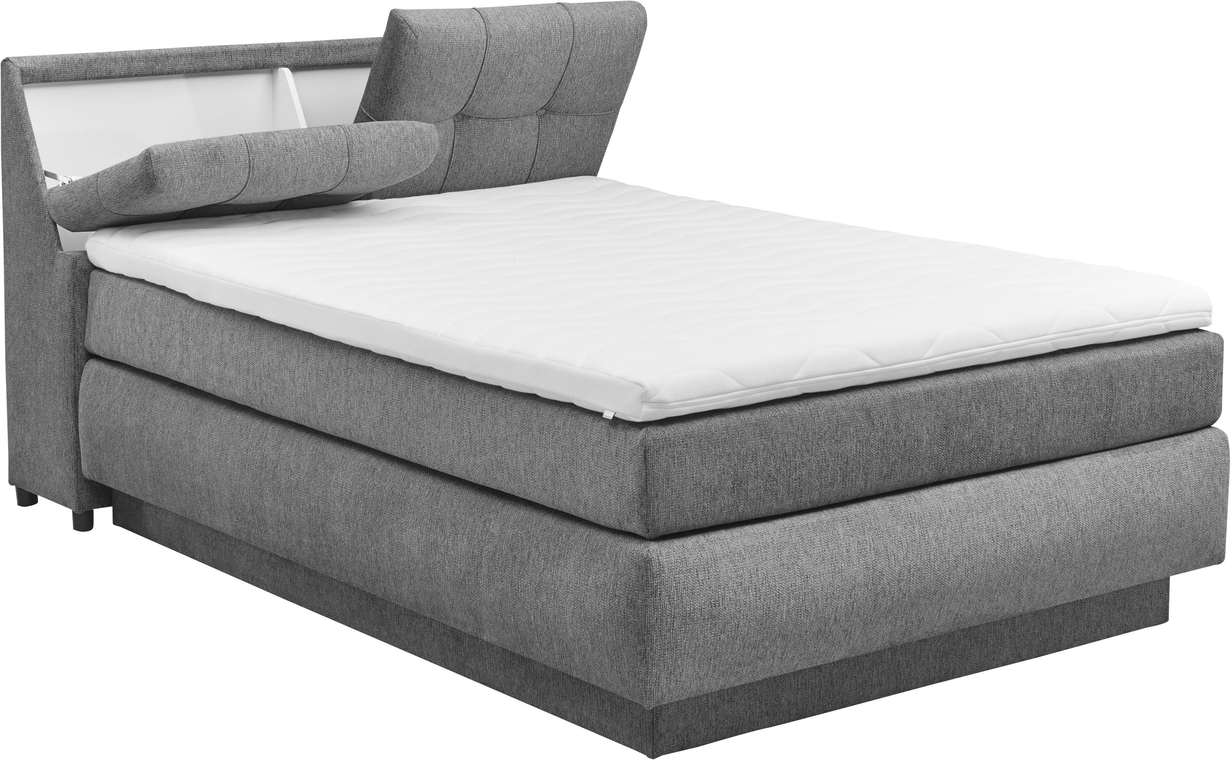 set one by Musterring Boxspringbett »Fairfield«, mit Bettkasten, Kopfteil in Kassettenoptik, Breite 120 oder 140 cm