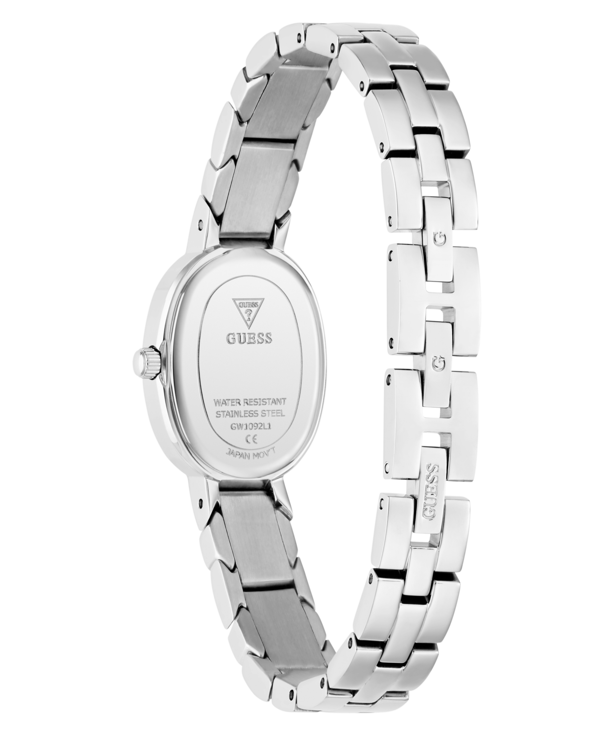 Guess Quarzuhr »VIOLA« Armbanduhr, Damenuhr, Edelstahlarmband, analog