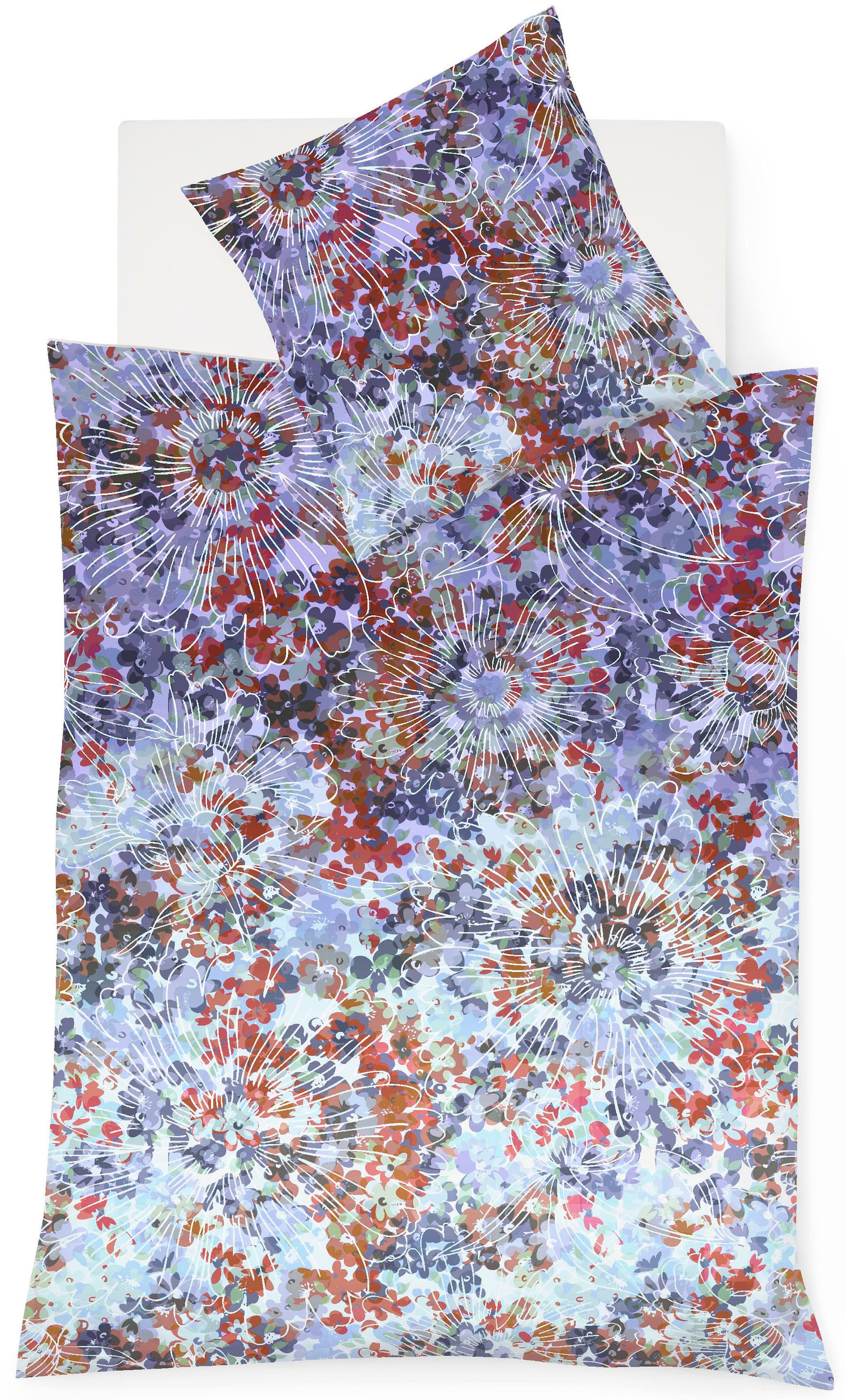 fleuresse Wendebettwäsche "Bed Art S 4351" 2 Stk. Mako Satin, Baumwolle, in Gr. 135x200, 155x220, 200x200cm