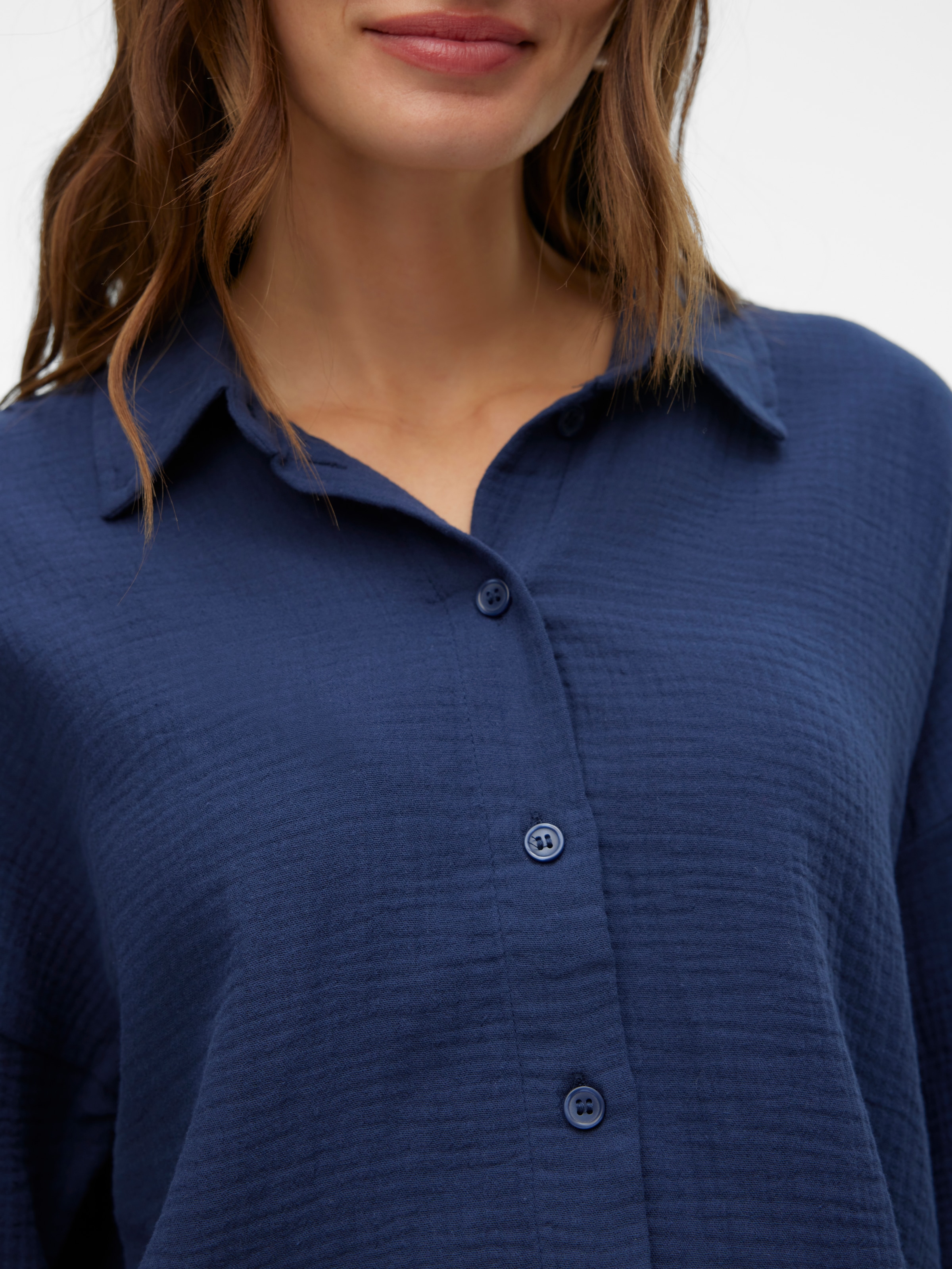 Vero Moda Hemdbluse »VMNATALI CROP SHIRT WVN NOOS«