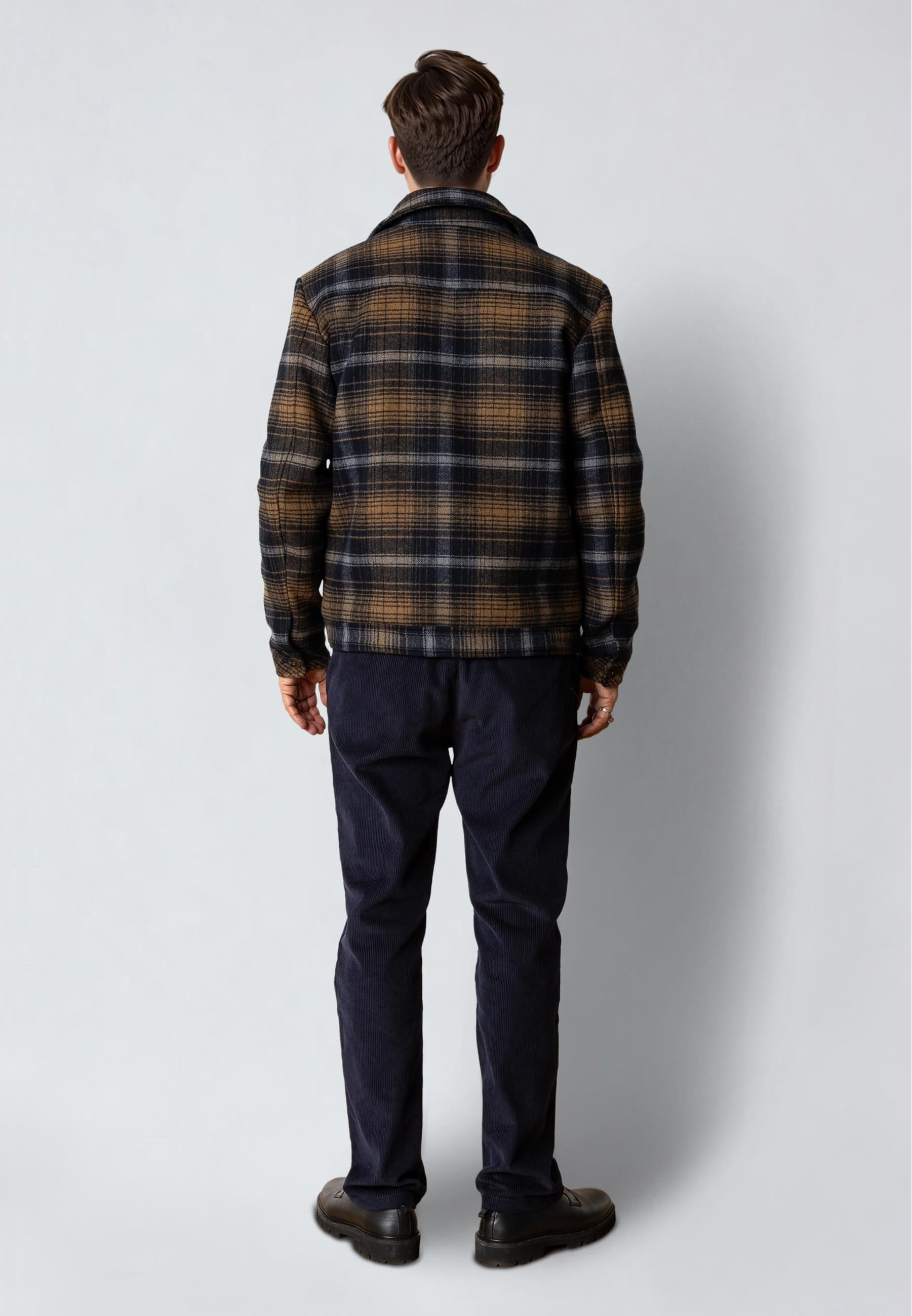 Clean Cut Copenhagen Allwetterjacke »Clean Cut Copenhagen Luke Check Wool Jacket«, (1 St.), ohne Kapuze