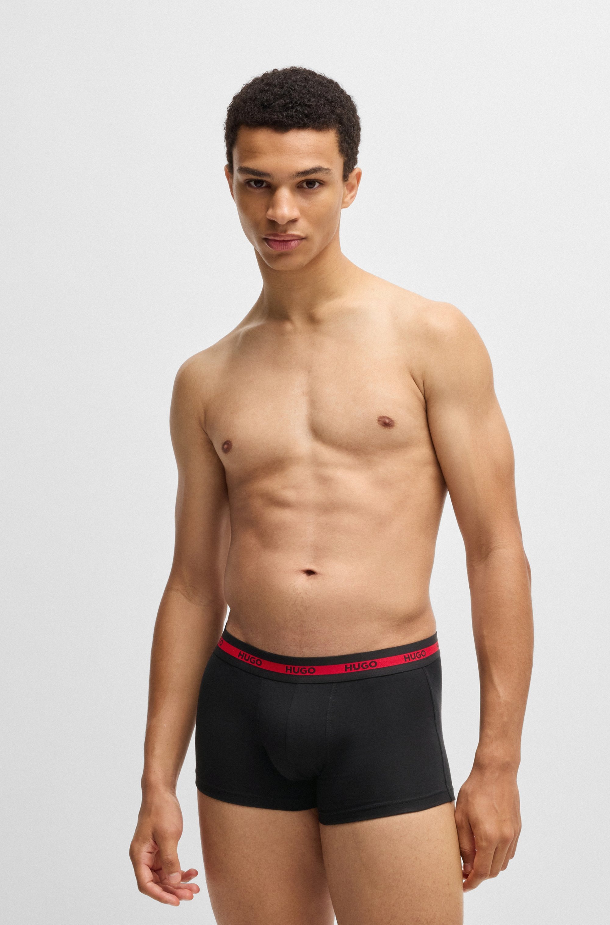 HUGO Underwear Trunk "TRIPLET" Packung, Im Dreierpack, 3 Stk. mit Logoschri günstig online kaufen