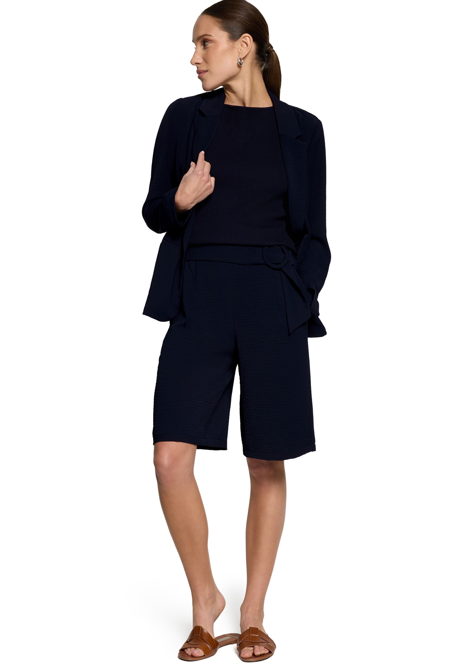 Zero Stricktop »Damen ohne Arm« mit Wellenkante