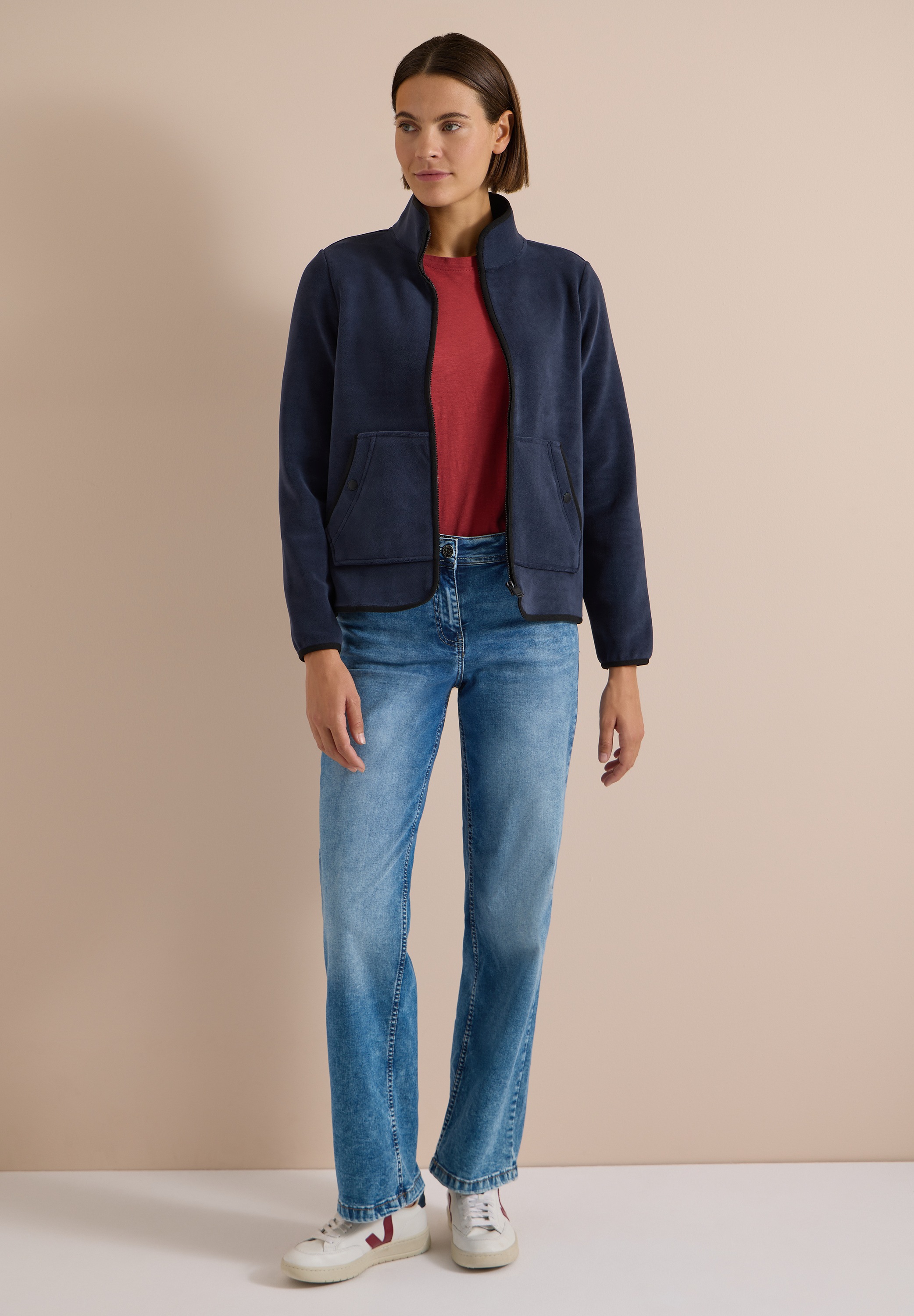 Cecil Sweatjacke mit Kängurutasche