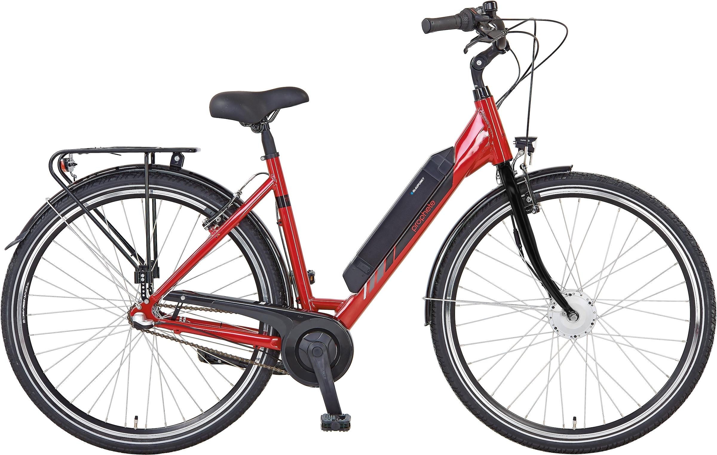 Prophete E-Bike "Geniesser 22.ESC.10", 3 Gang, Shimano, Nexus, Frontmotor 250 W, Pedelec, Elektrofahrrad für Damen u. He