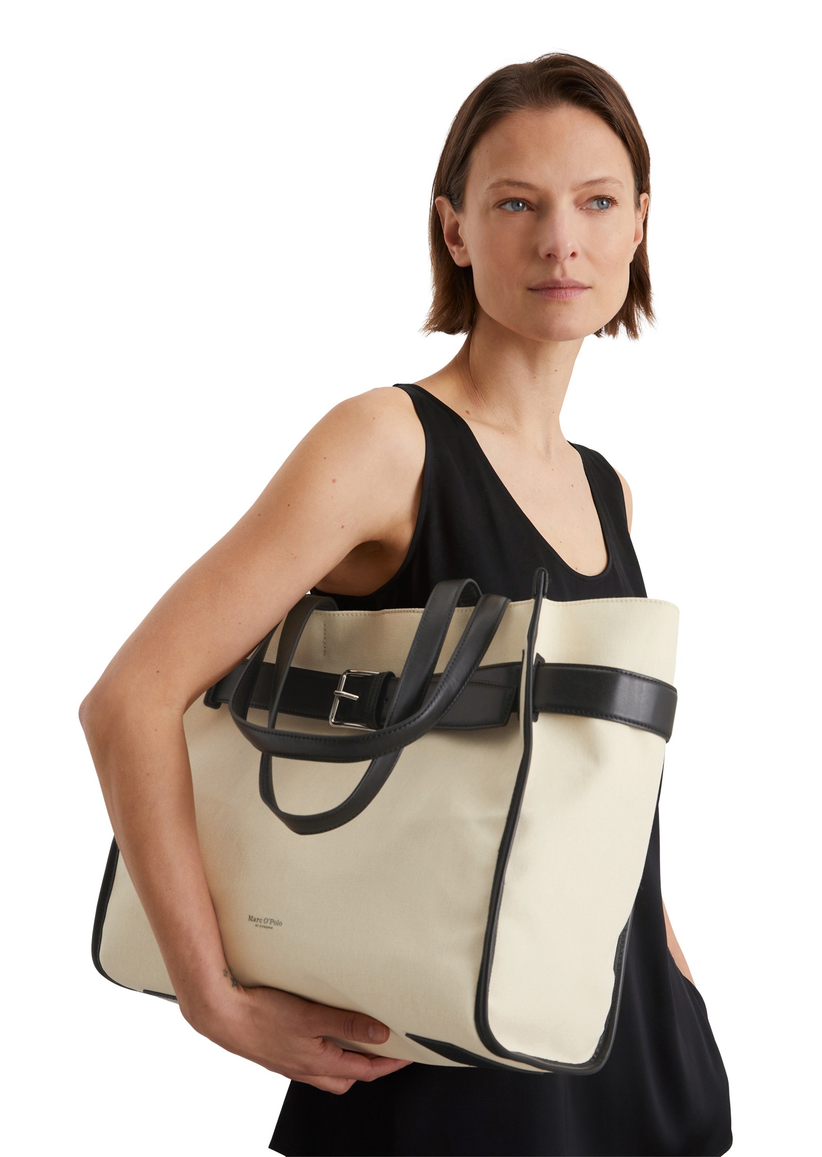Marc O'Polo Shopper »aus robustem Canvas mit Leder-Details«