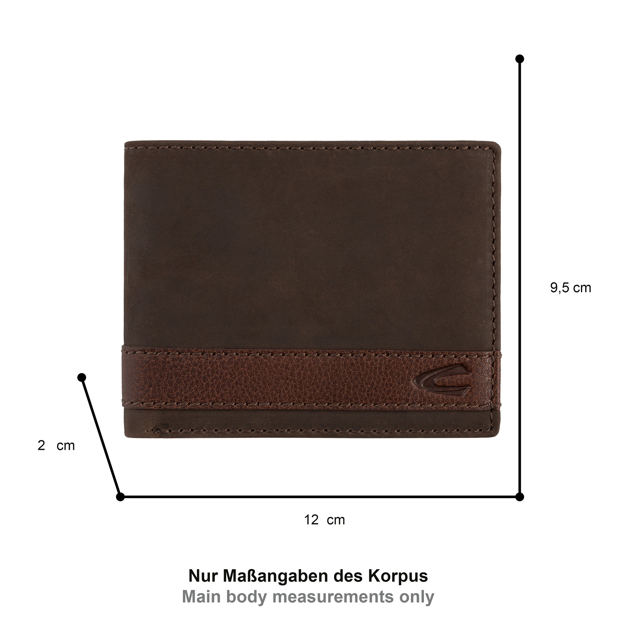 camel active Geldbörse "Taipeh" aus hochwertigem Rindsleder mit braunen Que günstig online kaufen