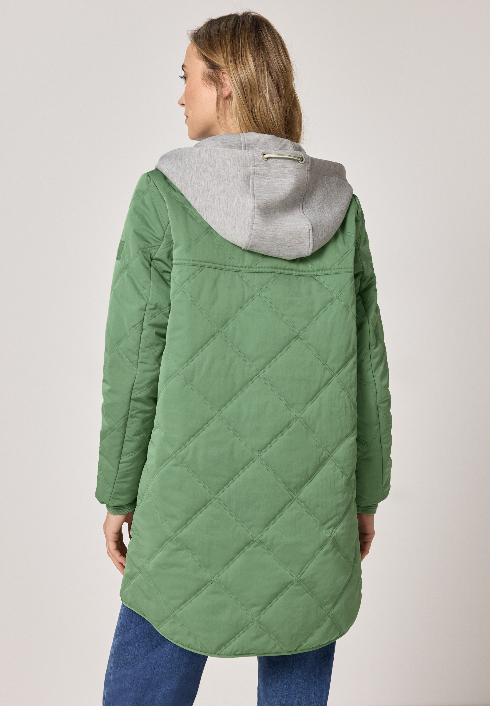 STREET ONE Steppjacke mit Kapuze mit 2-Wege Reißverschluss