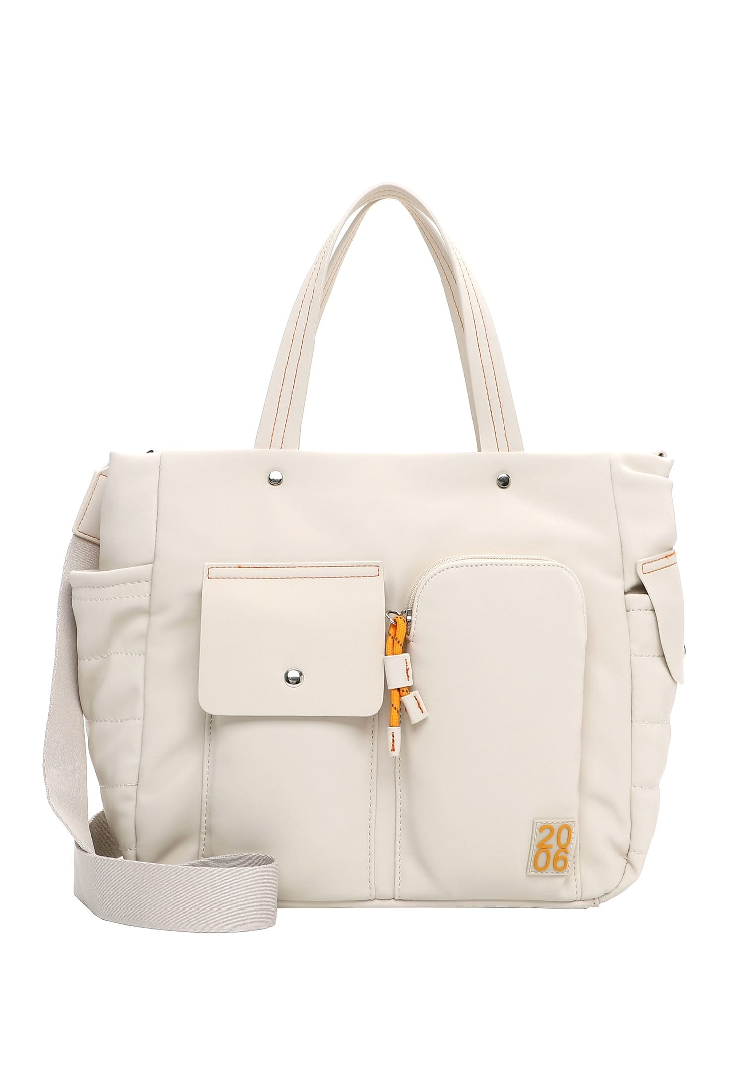 EMILY & NOAH Damen Shopper "Shopper E&N Joeline", beige, Polyurethan, Taschen