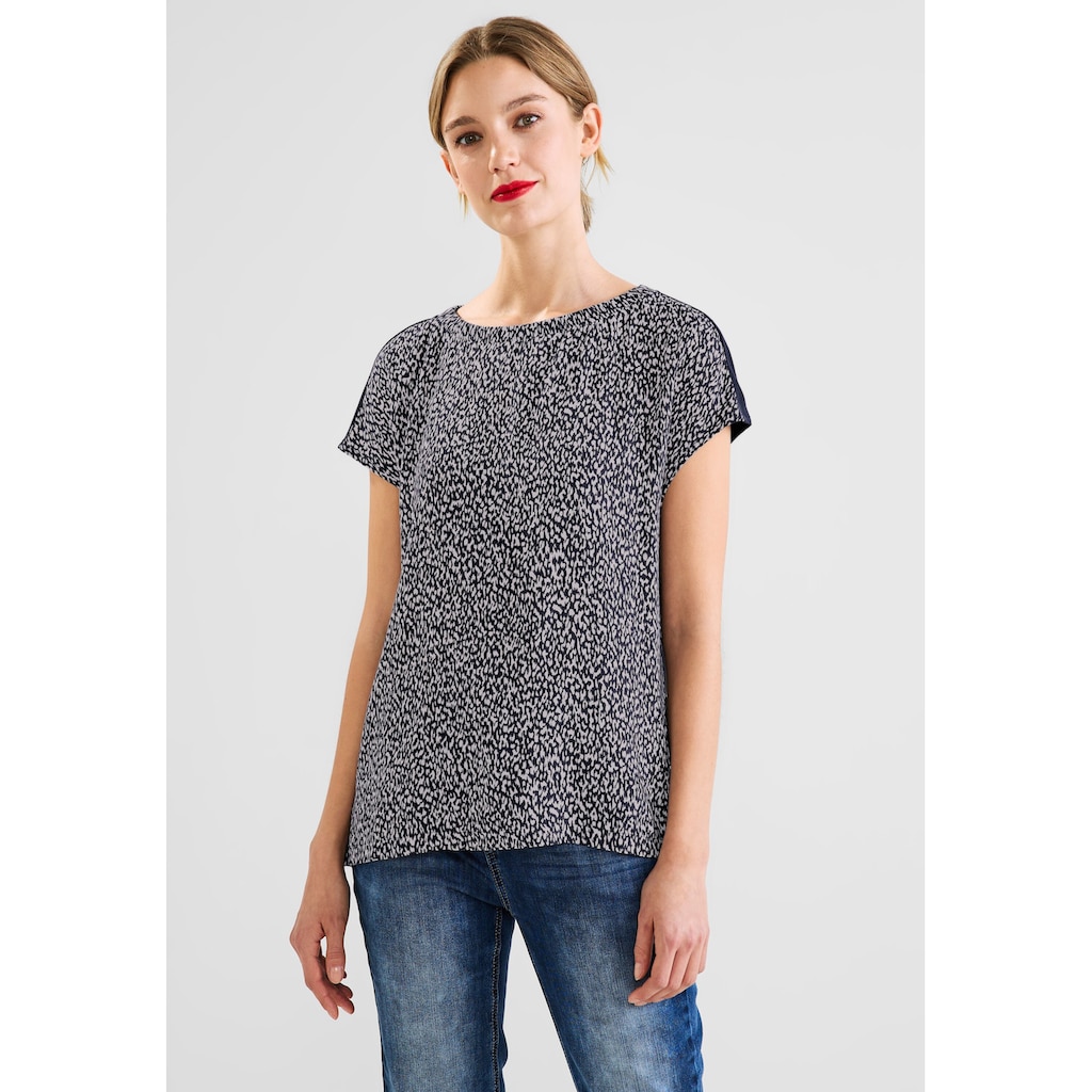 STREET ONE T-Shirt, mit Minimal Muster