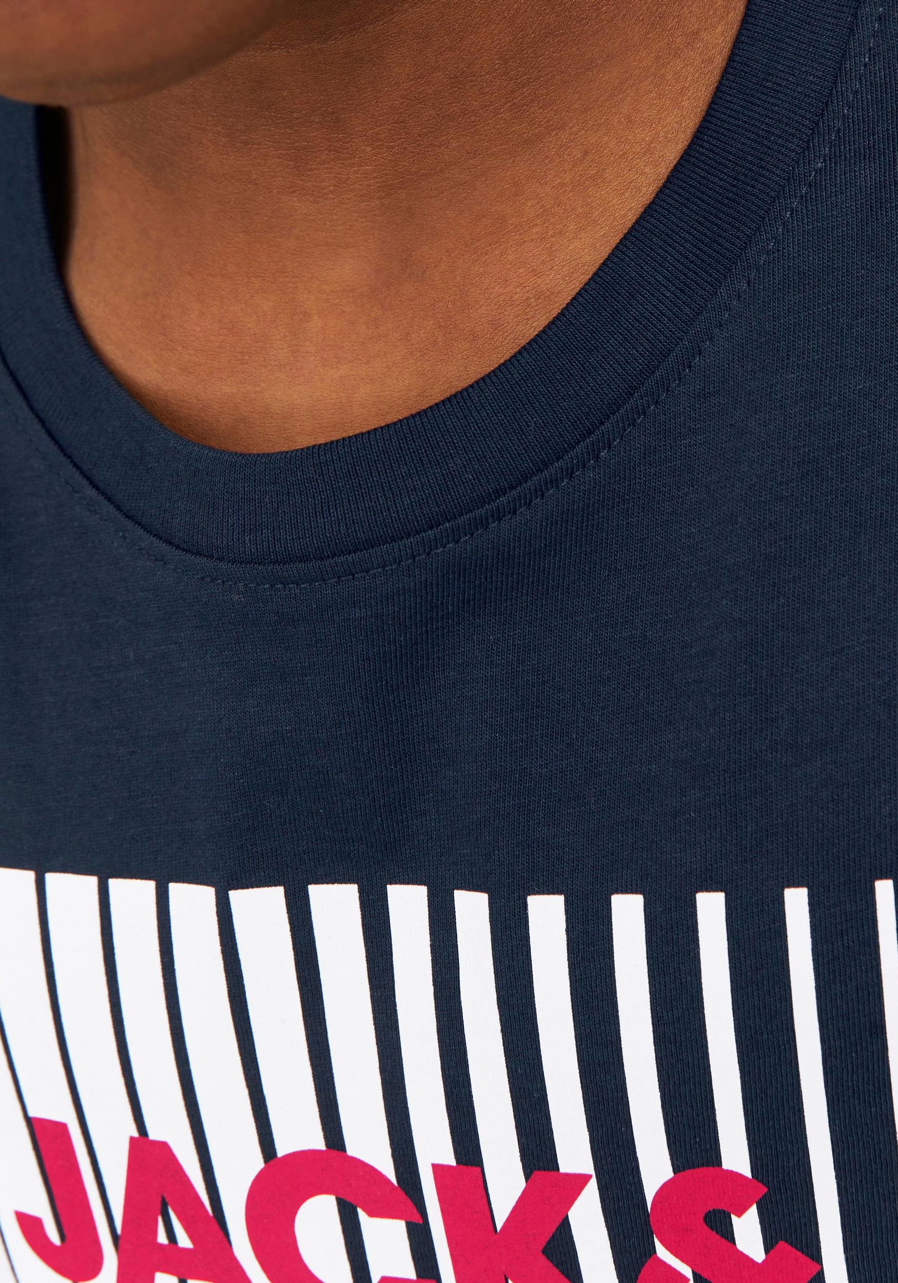 Jack & Jones Junior Langarmshirt »JJECORP stylisch, bequem, atmungsaktiv, pflegeleicht« bedruckt, casual, regular fit, Rundhals