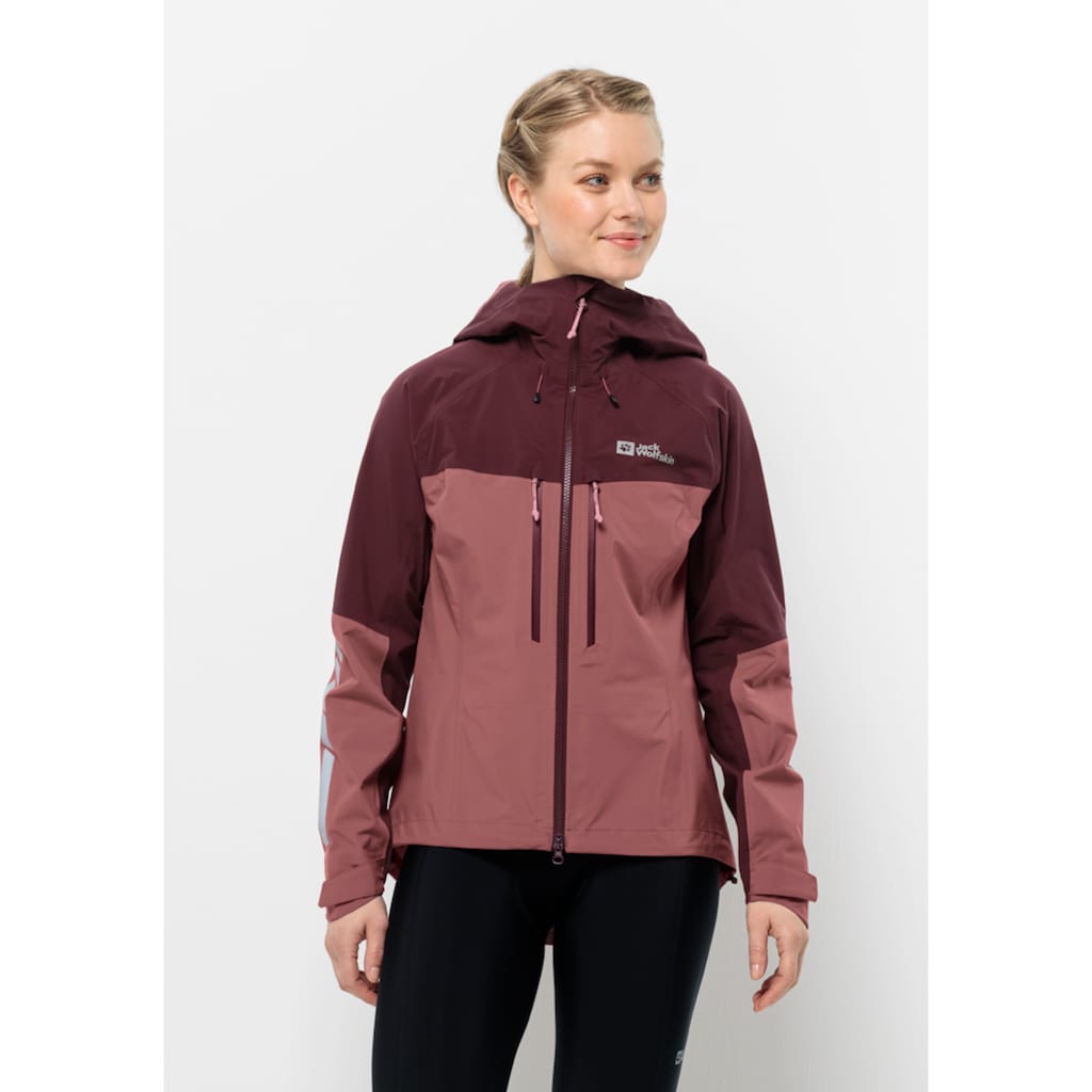 Jack Wolfskin Fahrradjacke »MOROBBIA 3L JKT W«, mit Kapuze