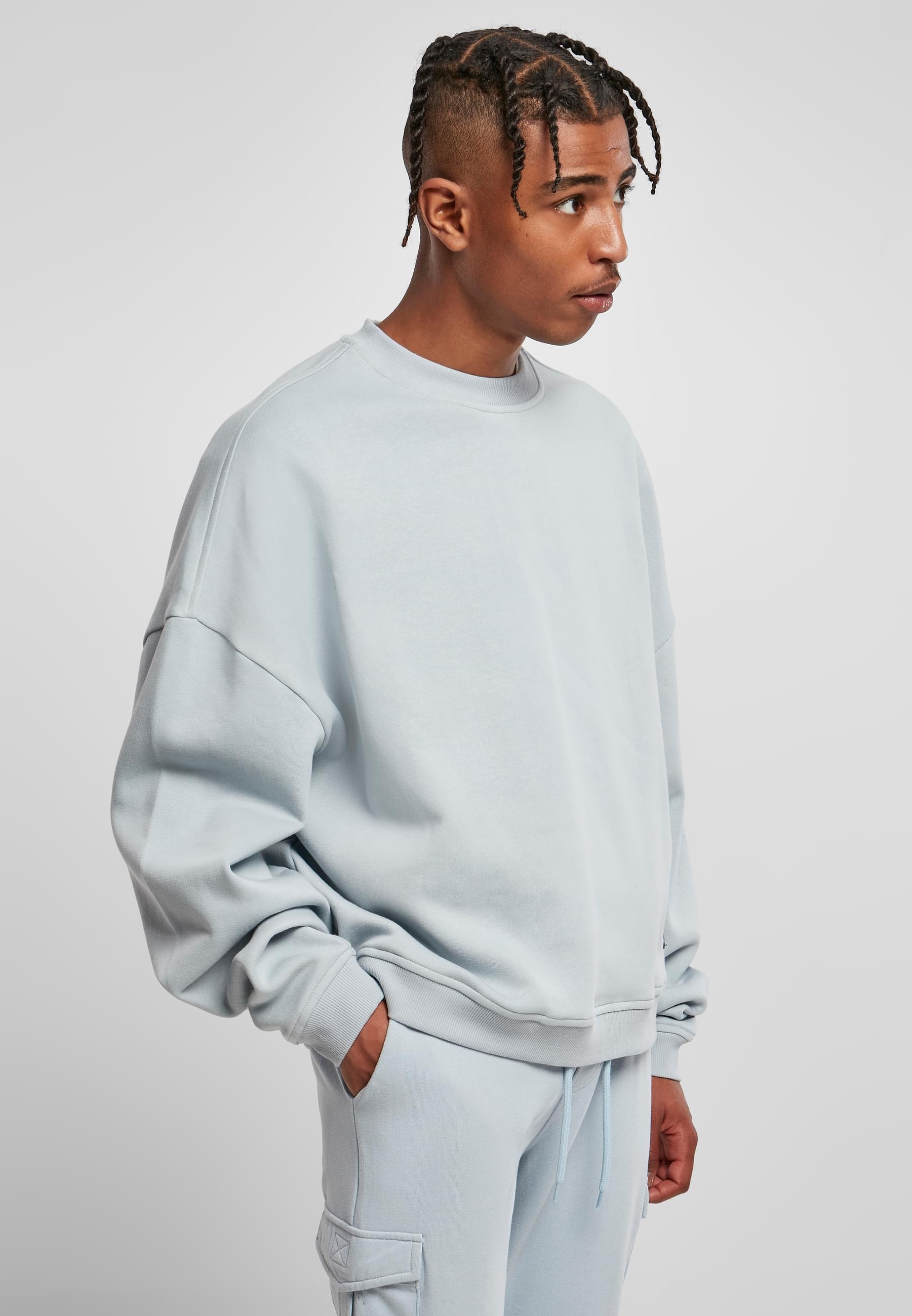 URBAN CLASSICS Rundhalspullover »Urban Classics Herren 80's Crewneck«, (1 tlg.)