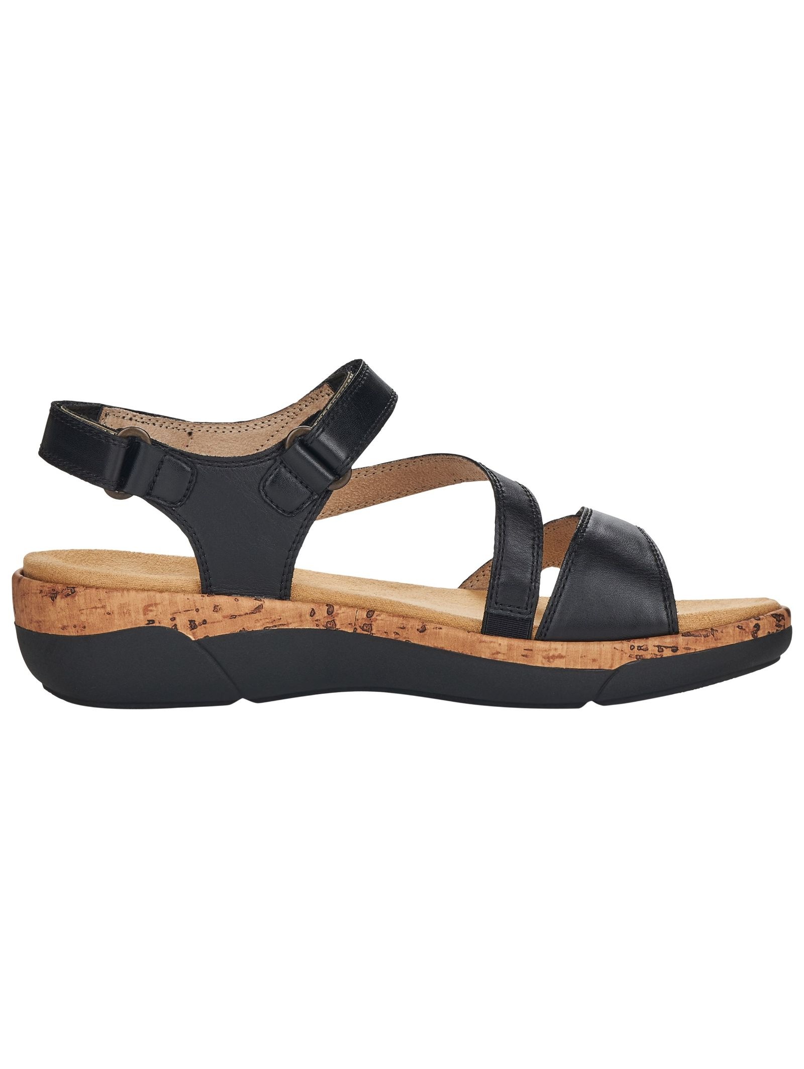 Riemchensandale REMONTE "Remonte Sandalen Leder", Damen, Gr. 37, schwarz, Leder, Schuhe Riemchensandale 6