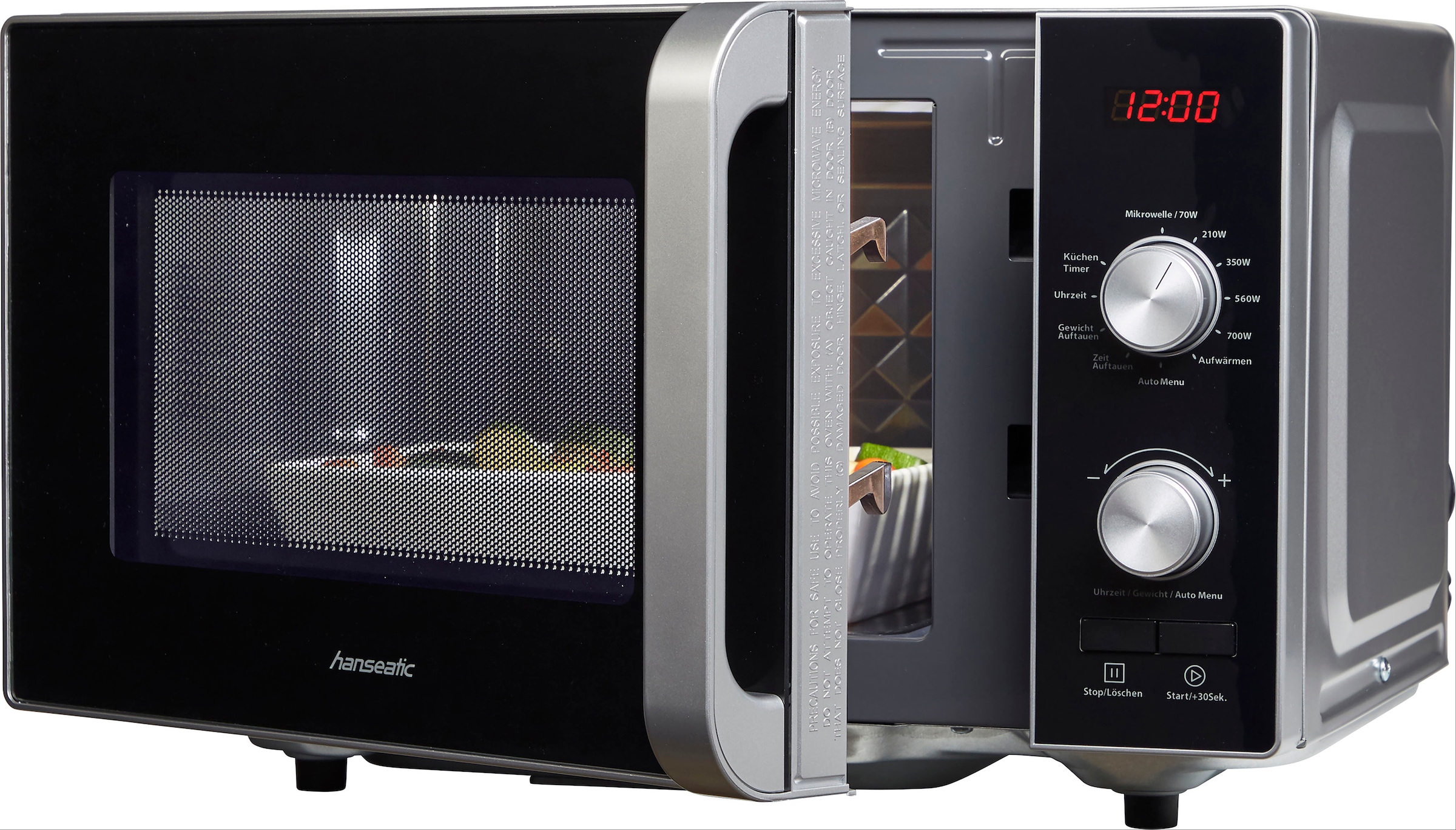 Hanseatic Mikrowelle »AM720KFR-P00E«, Mikrowelle, 700 W, 8 Automatik ...