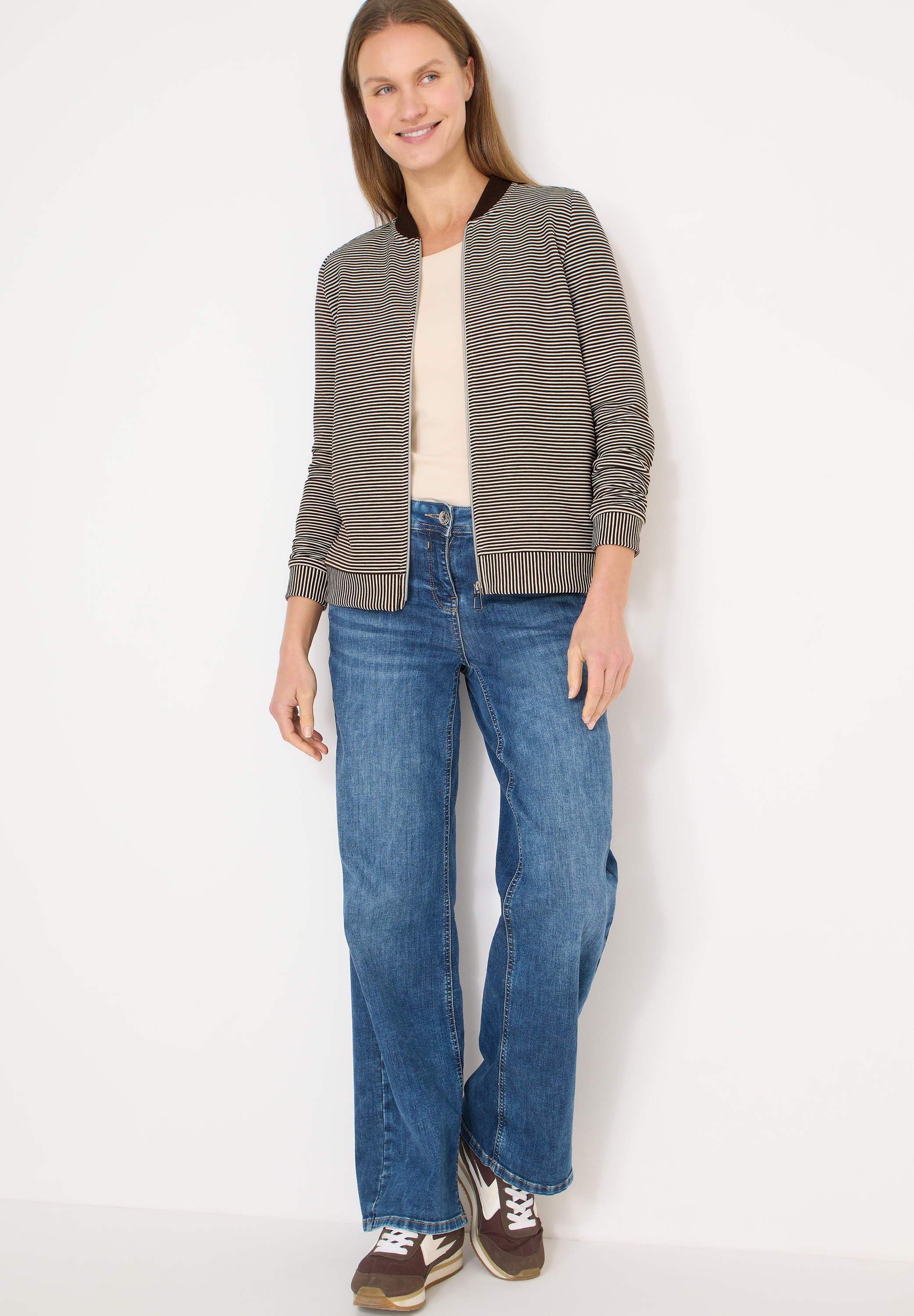 Thumbnail - Cecil Sweatjacke mit Ottomanstruktur