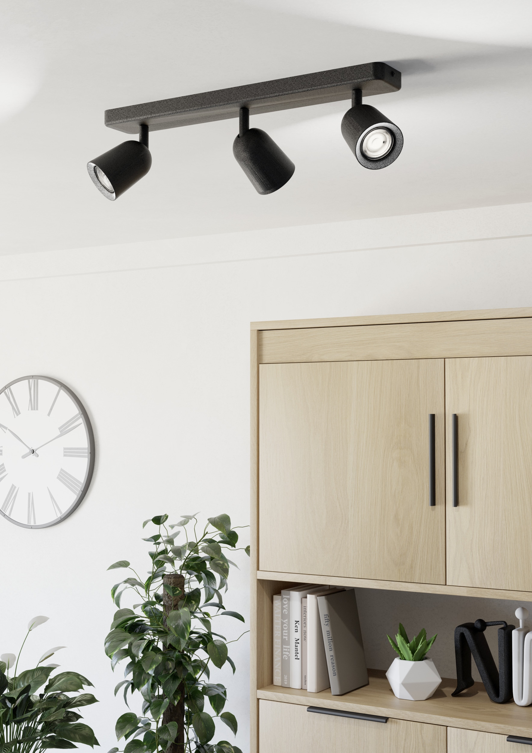 EGLO Deckenleuchte »CAMALDOLI Spotlampe - Stahl - GU10 - 3X10W - IP20« GU10 1 Stk. Wandleuchte, Wandspot, schwenkbar, Strahler, L52 x B4,5 x H11,5 cm