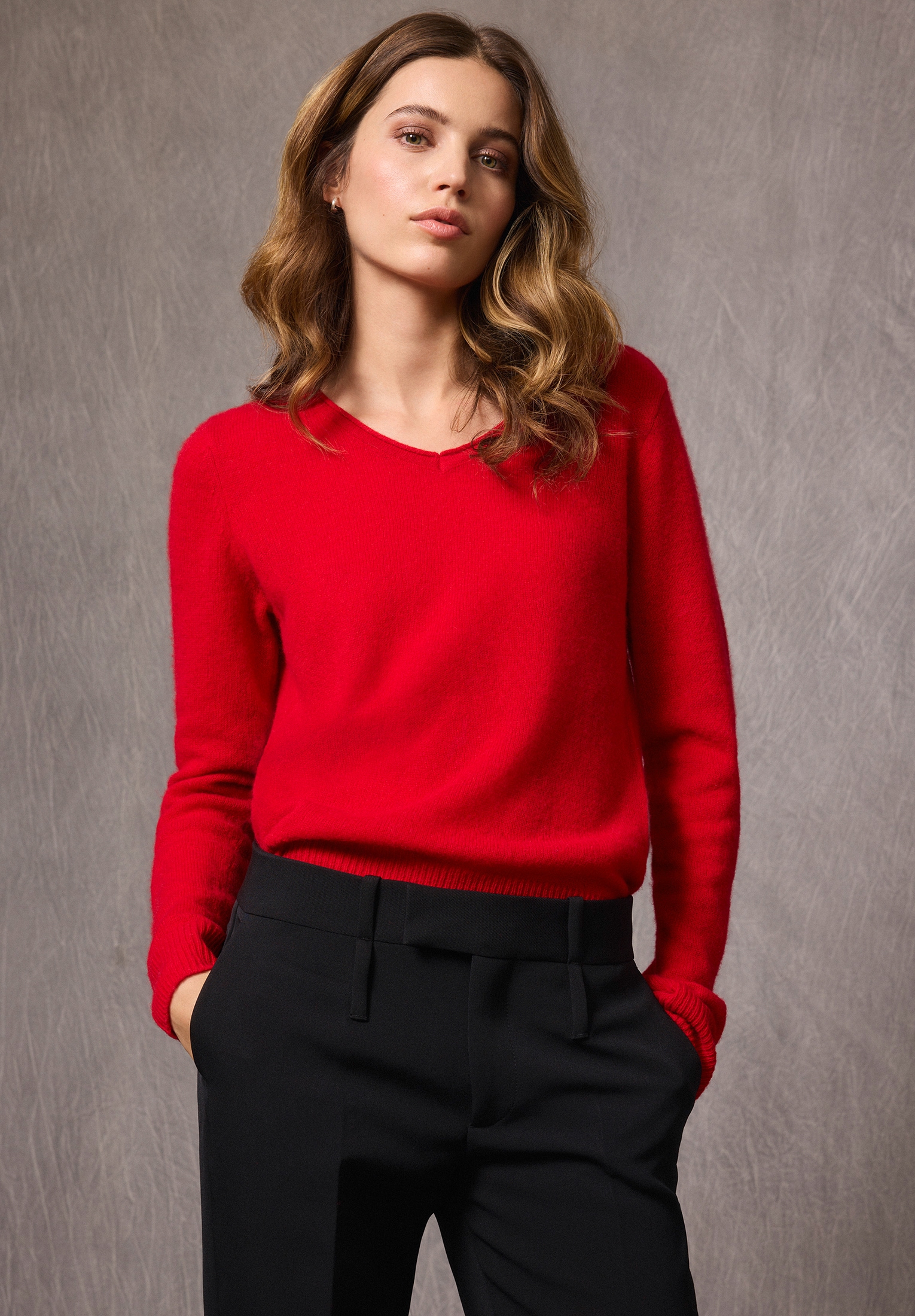 Betty Barclay Strickpullover »Betty Barclay Kaschmir-Pullover mit V-Ausschnitt«, (1 tlg.), Strick