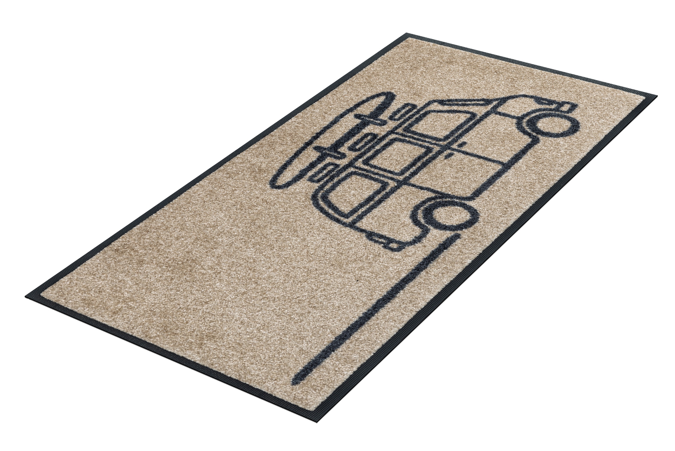wash+dry by Kleen-Tex Läufer »Keep it Simple beige«, rechteckig, 7 mm Höhe