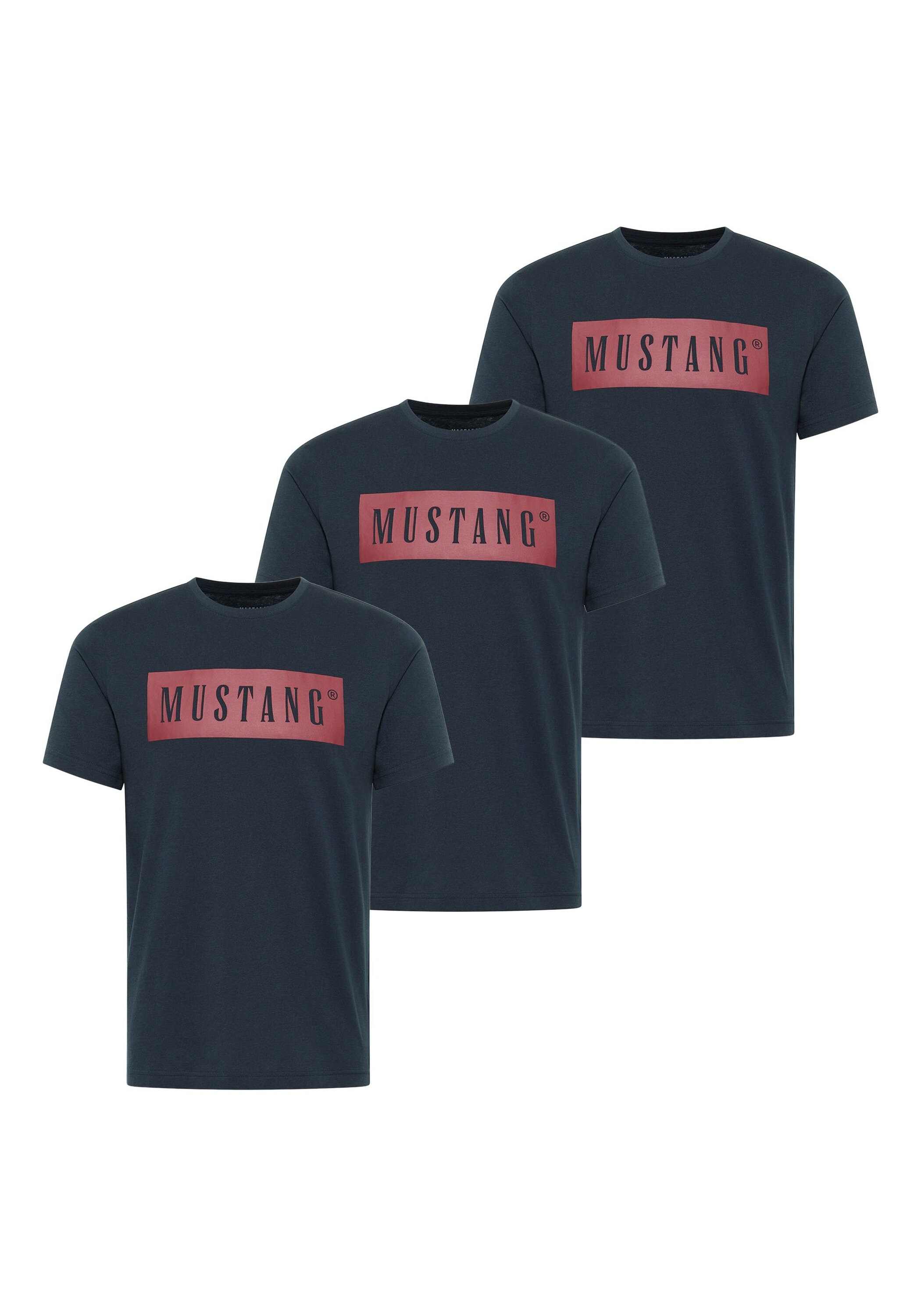 MUSTANG T-Shirt "T-Shirt Style Austin 3P 3er Pack"