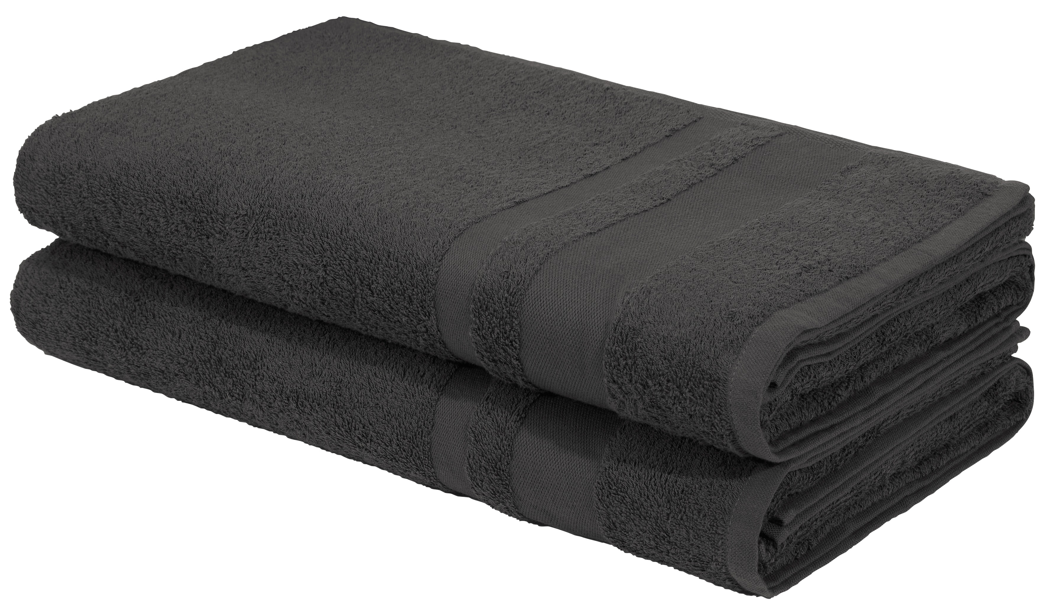 OTTO home Saunatuch "Vanessa, 2 Saunatücher, 80x200cm, in Standard- und Premium-Qualität" Handtücher mit Bordüre, 100% Baumwolle, einfarbig, weich