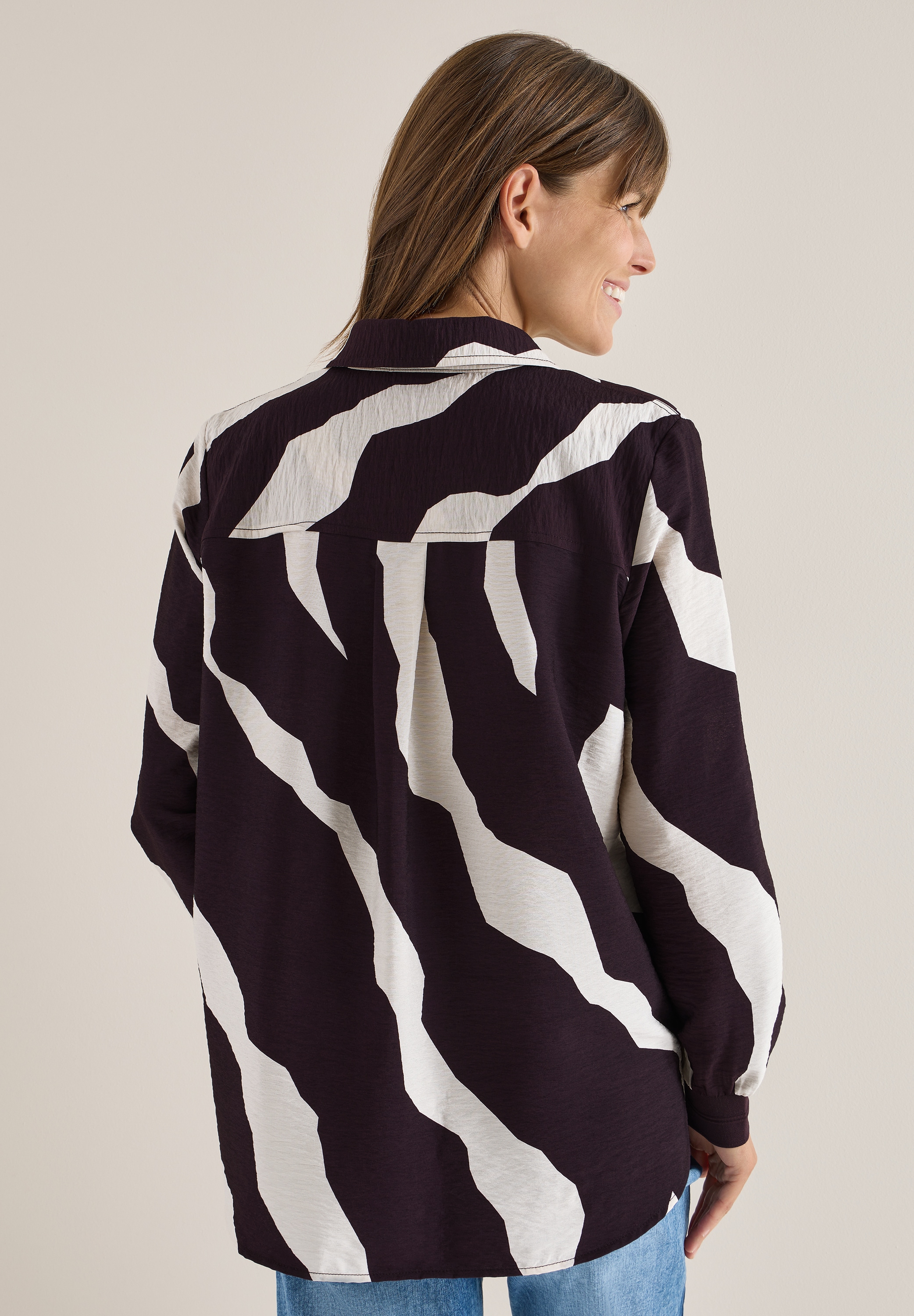 Cecil Langarmbluse mit grafischem Muster