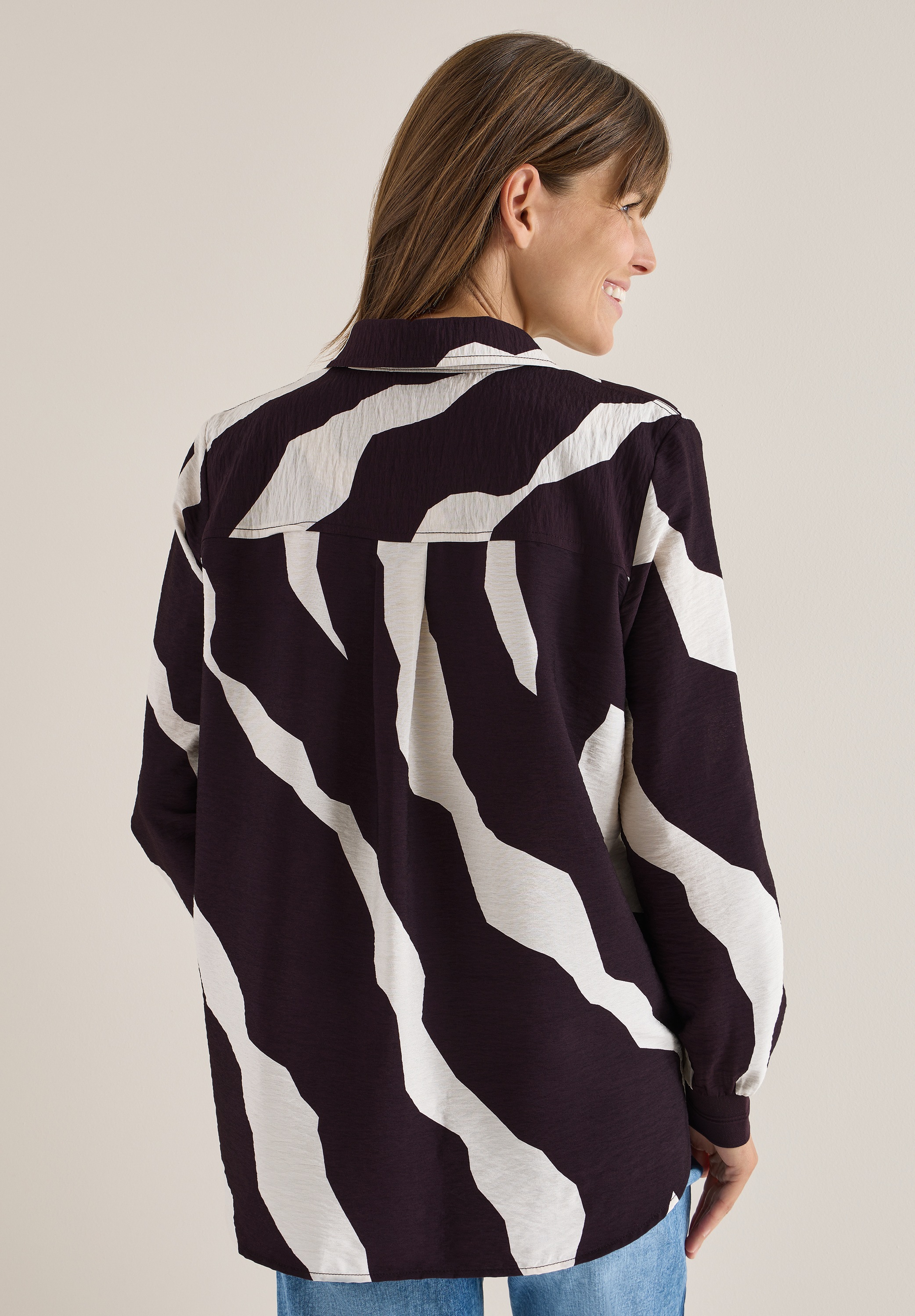 Cecil Langarmbluse mit grafischem Muster günstig online kaufen