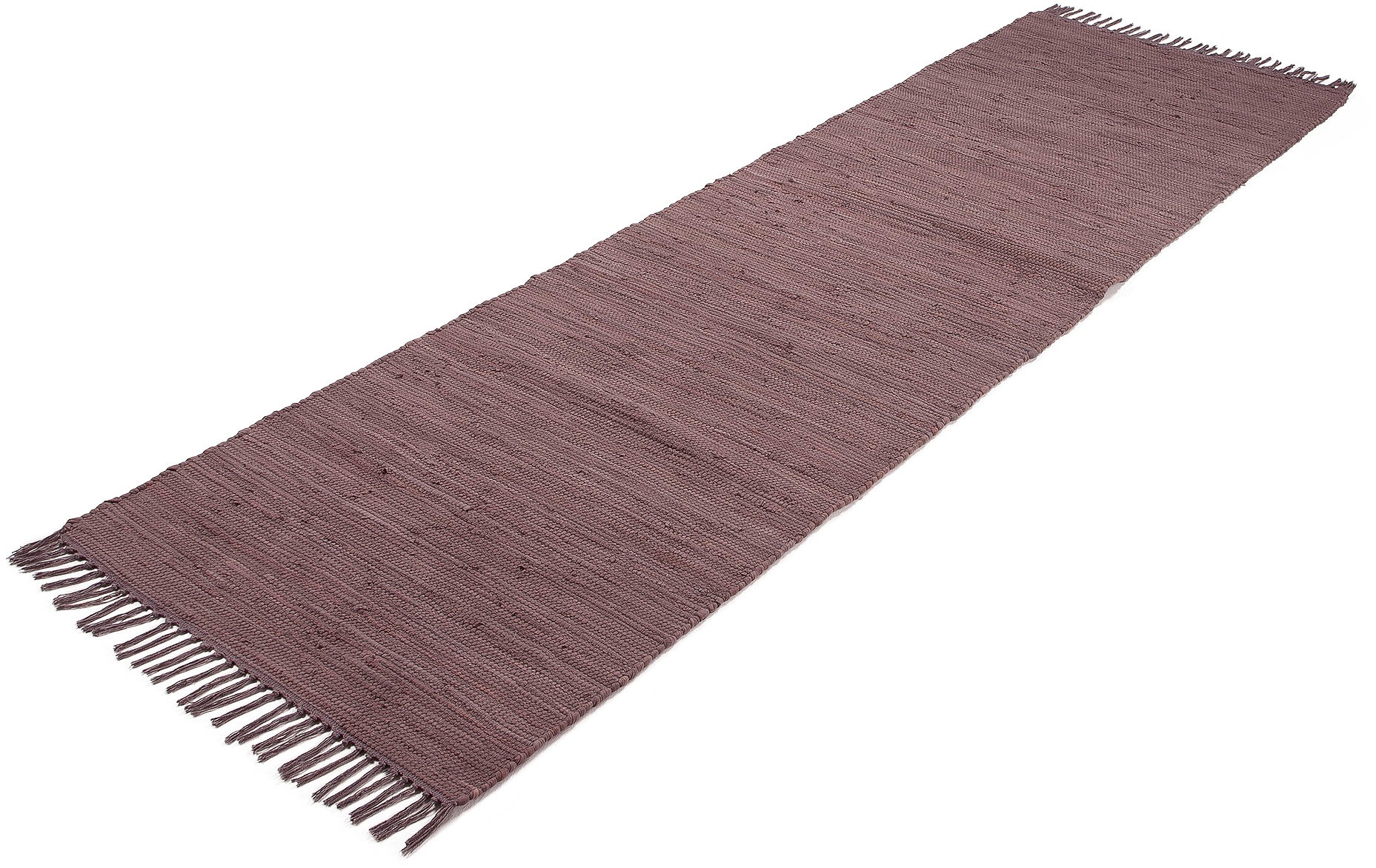 carpetfine Teppich "Kelim Chindi uni, auch als Läufer" rechteckig 5 mm Höhe günstig online kaufen