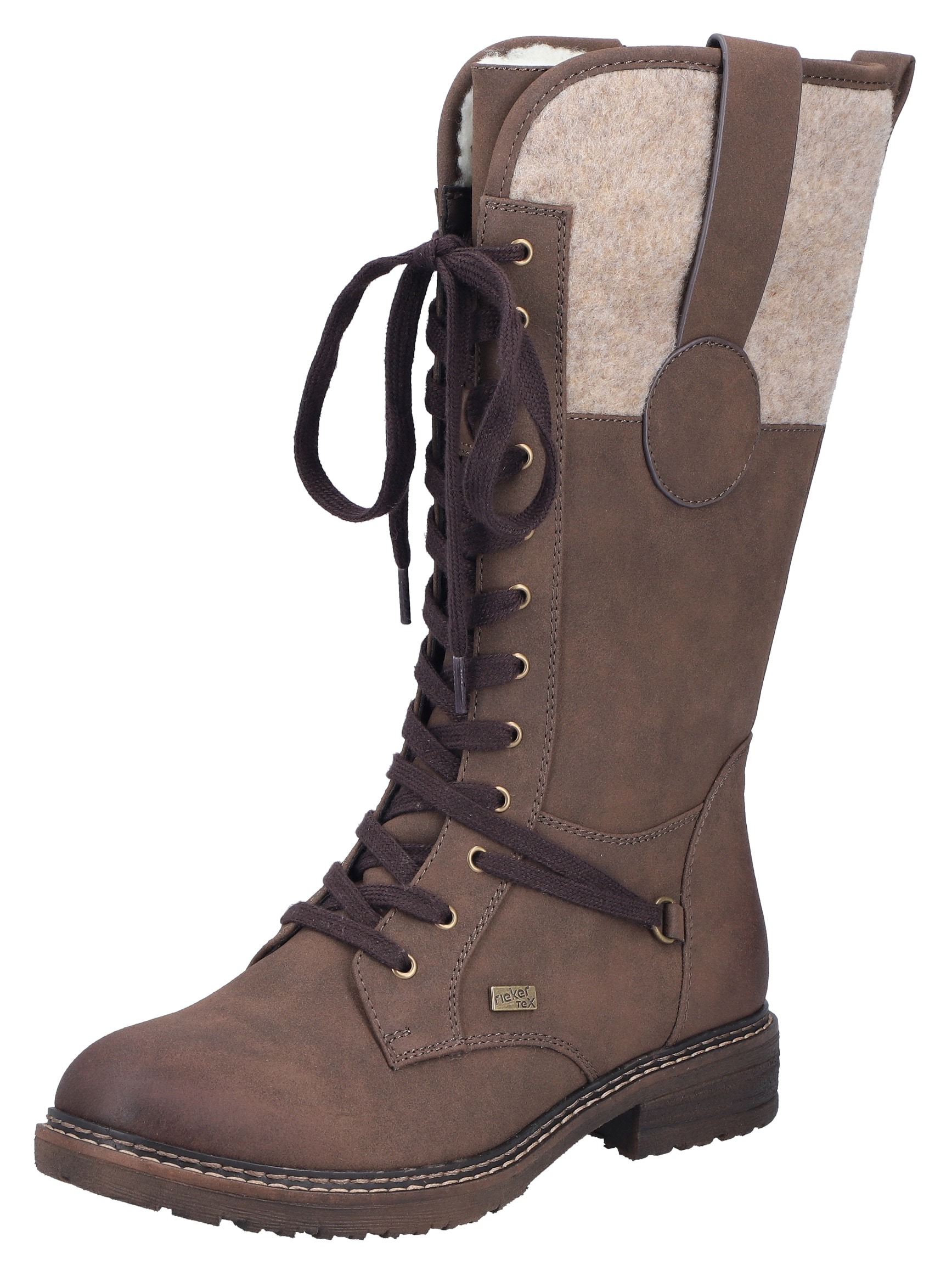 Rieker Schnürstiefel, Winterstiefel, Blockabsatz, Warmfutter, mit Tex-Ausst günstig online kaufen