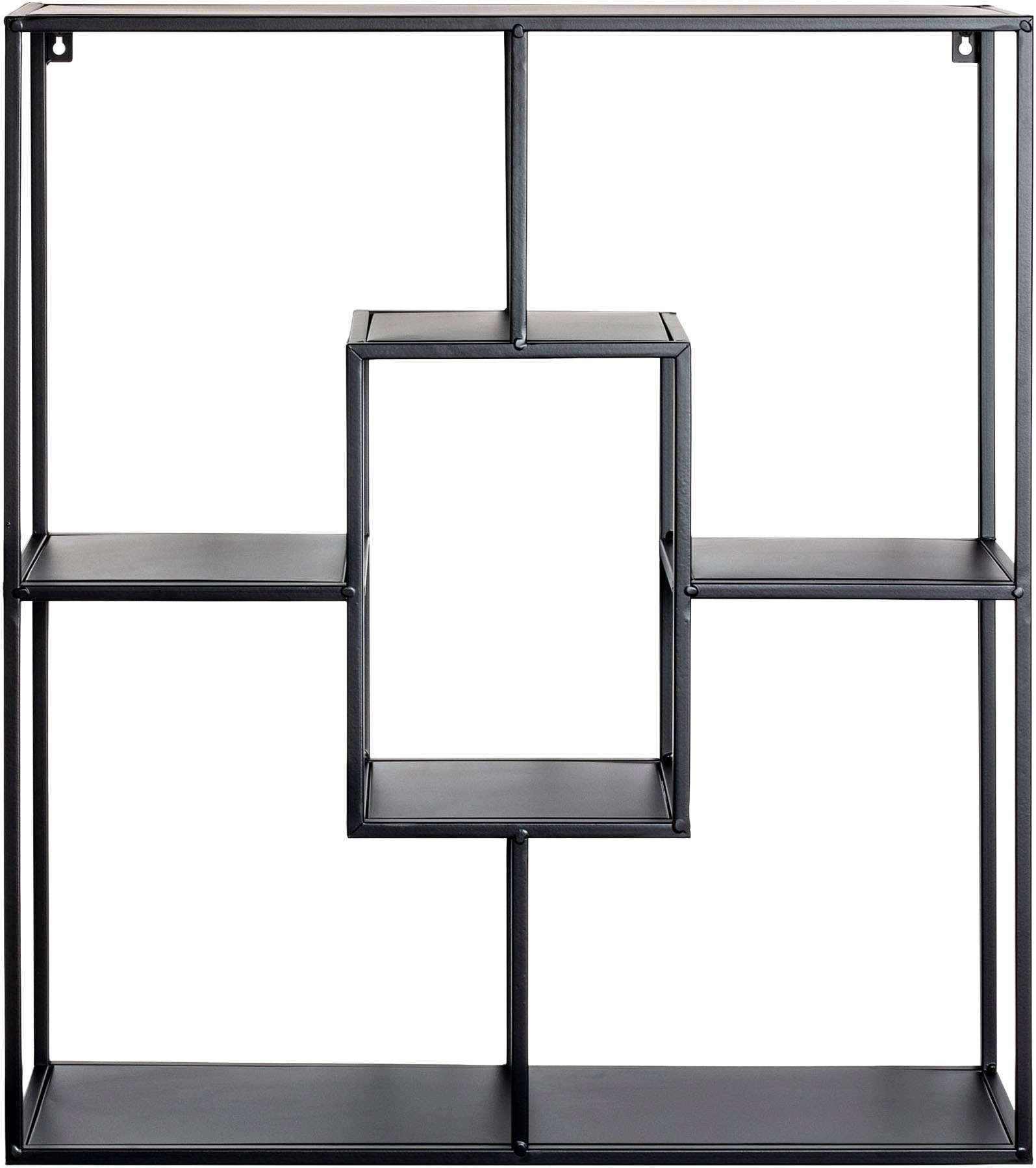 HAKU Wandregal »Hängeregal, Wandboard« quadratisch - aus Metall Schwarz - B/T/H 60/18/70 cm