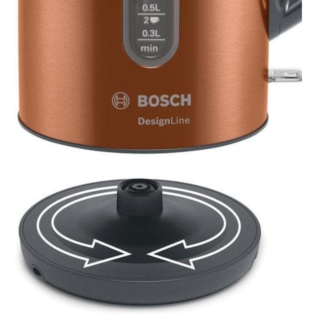 BOSCH Wasserkocher »TWK4P439 DesignLine«, 1,7 l, 2400 W