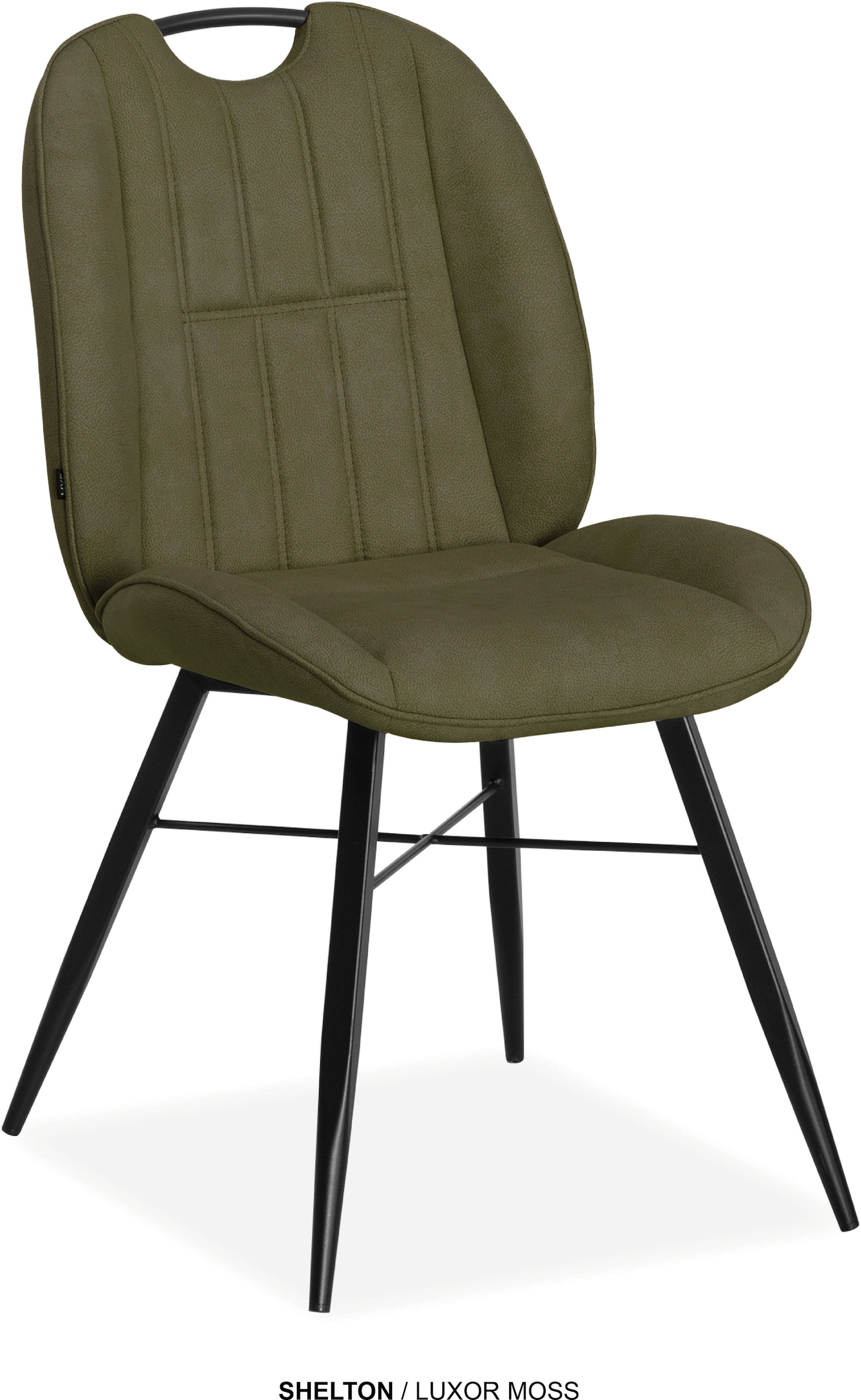 OMG Design "Shelton" (Set) 2 Stk.Esszimmerstuhl, pflegeleichter Bezug, mit Handgriff