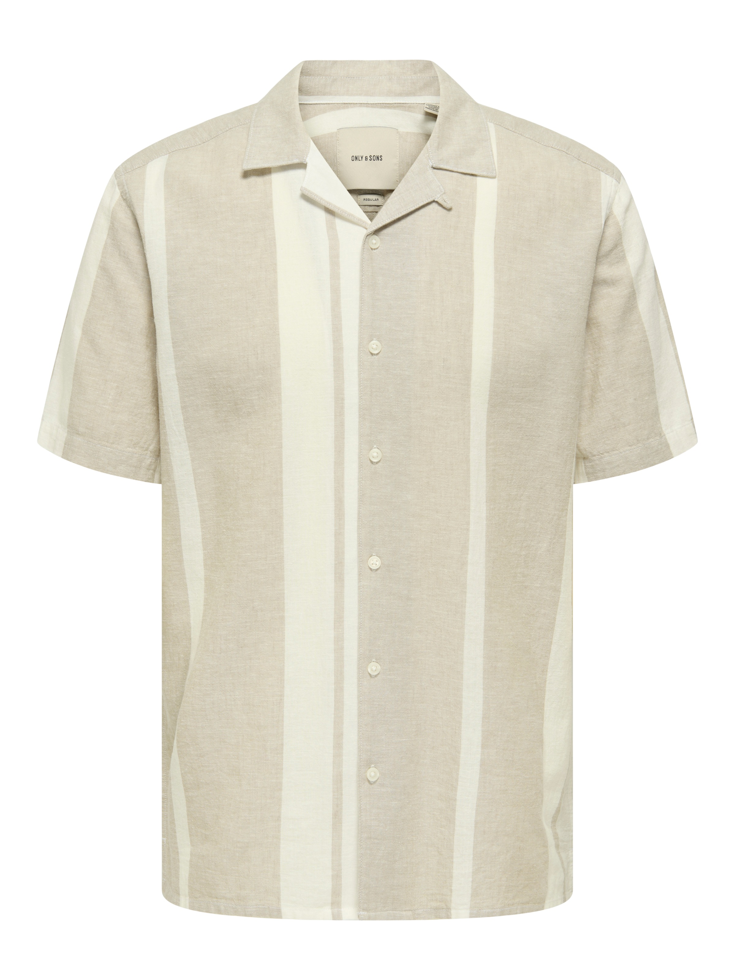 ONLY & SONS Kurzarmhemd »ONSCAIDEN SS STRIPE LINEN RESORT NOOS«