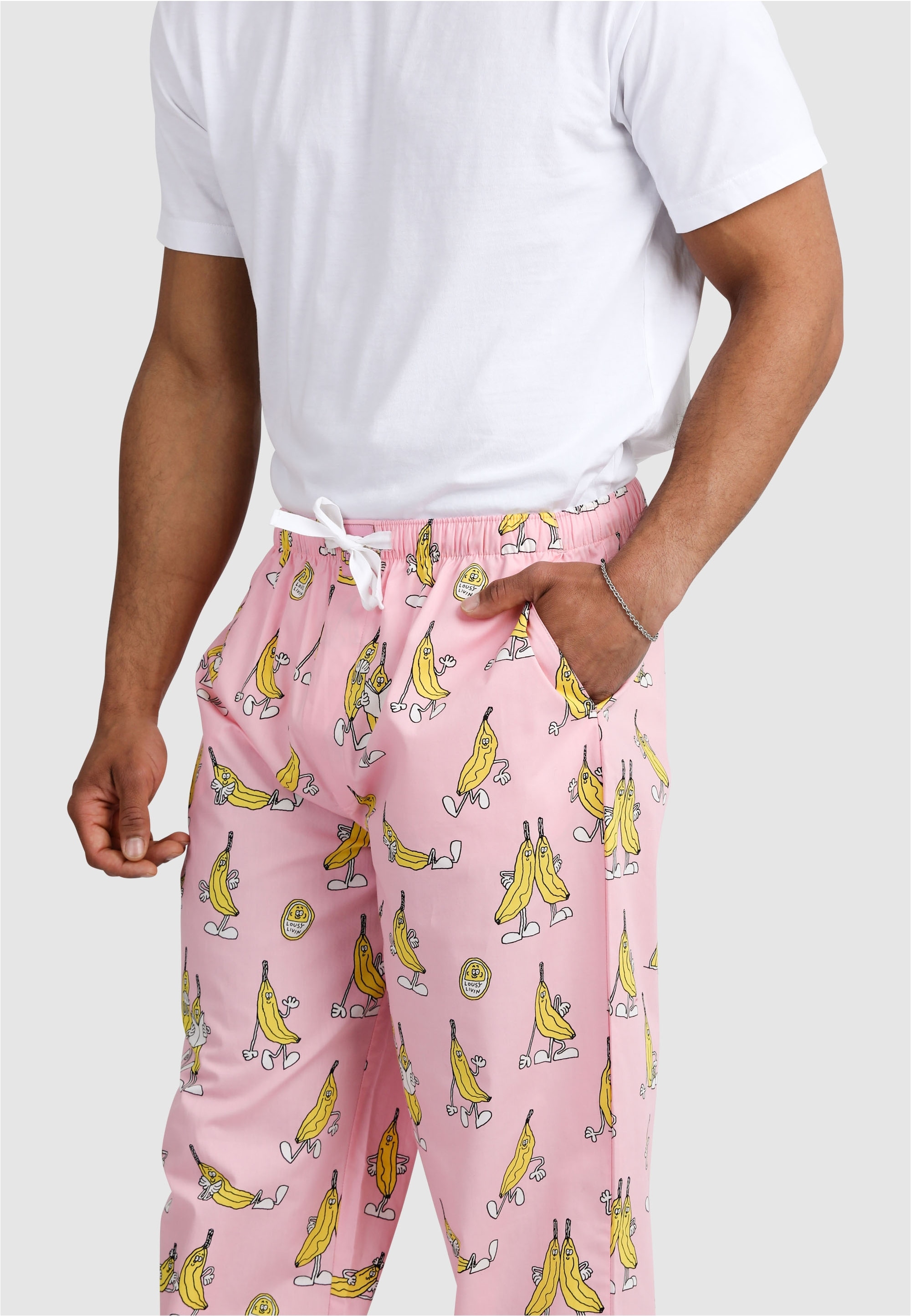 Lousy Livin Schlafhose »Pants Pink Banana«, mit lockerem Schnitt