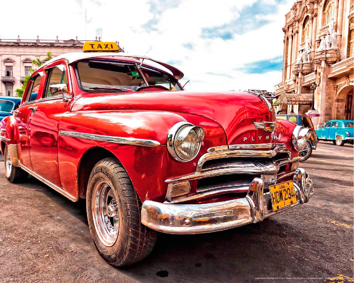 Papermoon Fototapete "Old Cuba Car" glatt