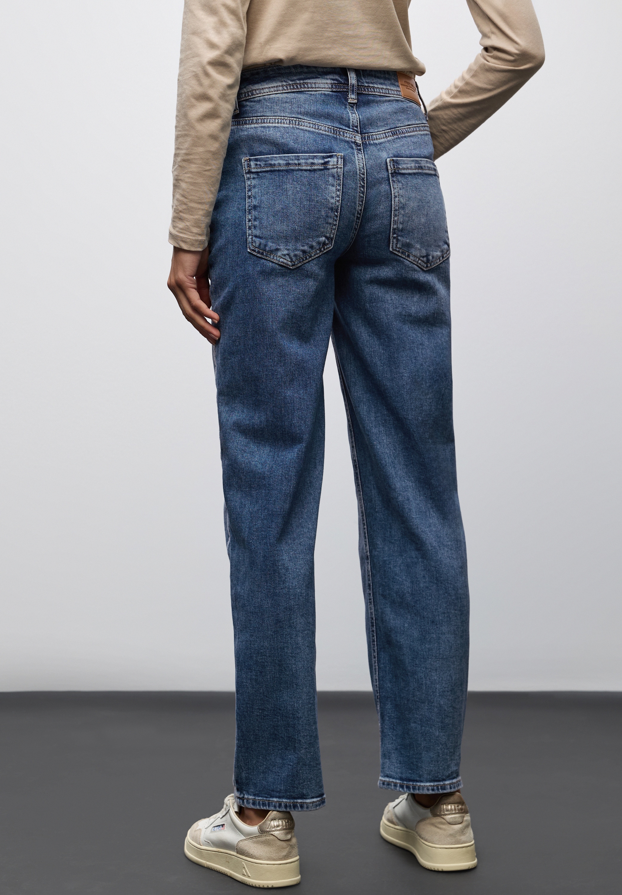STREET ONE 5-Pocket-Jeans »Style Straight Leg«, mit Gallonstreifen und Stretch