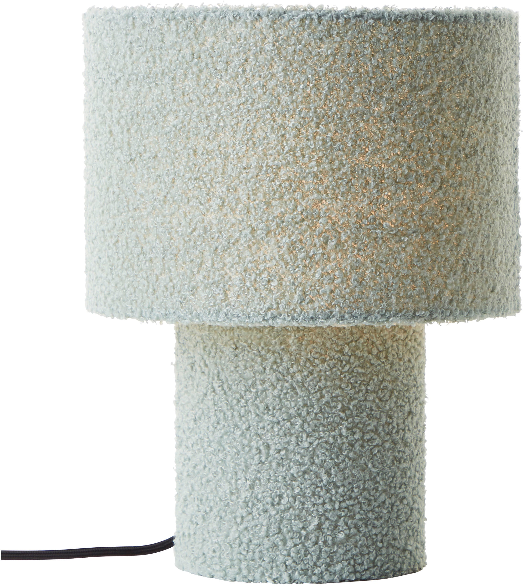 LeGer Home by Lena Gercke Tischleuchte »Debora« E27 1 Stk. Teddy-Stoff, Höhe 30 cm, Ø 23 cm, E27