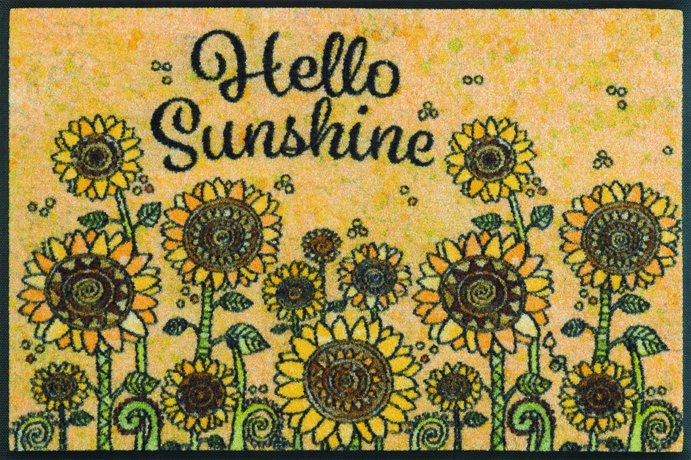 wash+dry by Kleen-Tex Fußmatte "und Läufer Sunny Field" rechteckig 7 mm Höhe