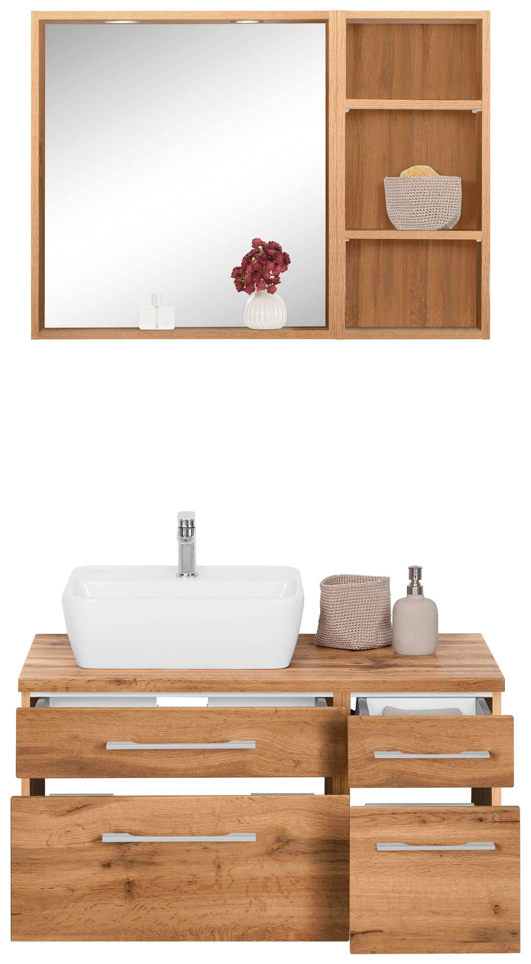 welltime Badmöbel-Set "Davos" 3 Stk. tlg. günstig online kaufen