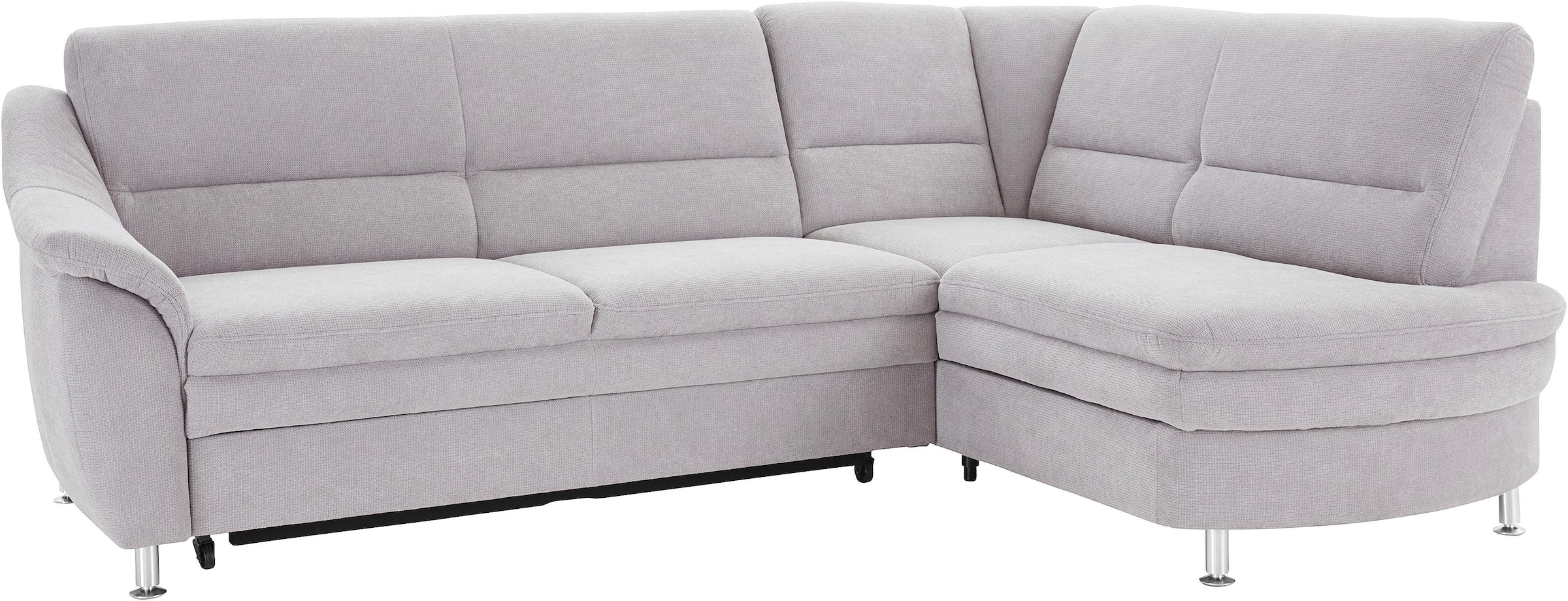 sit&more Ecksofa »Cardoso L-Form«, mit Federkern, wahlweise mit Bettfunktion und Schubkasten