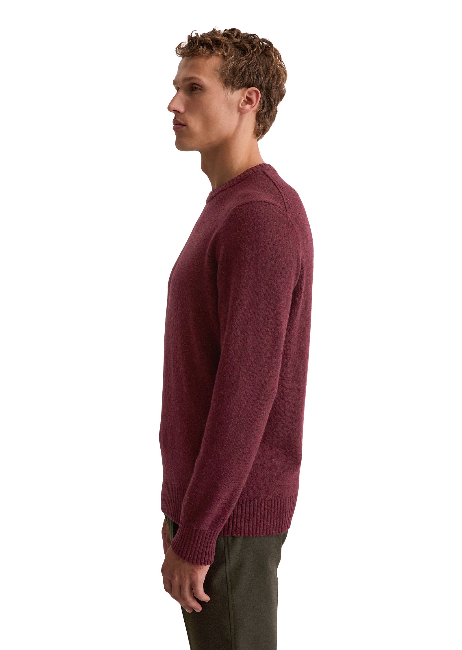 Marc O'Polo Rundhalspullover »aus gesprenkeltem Tweedgarn«