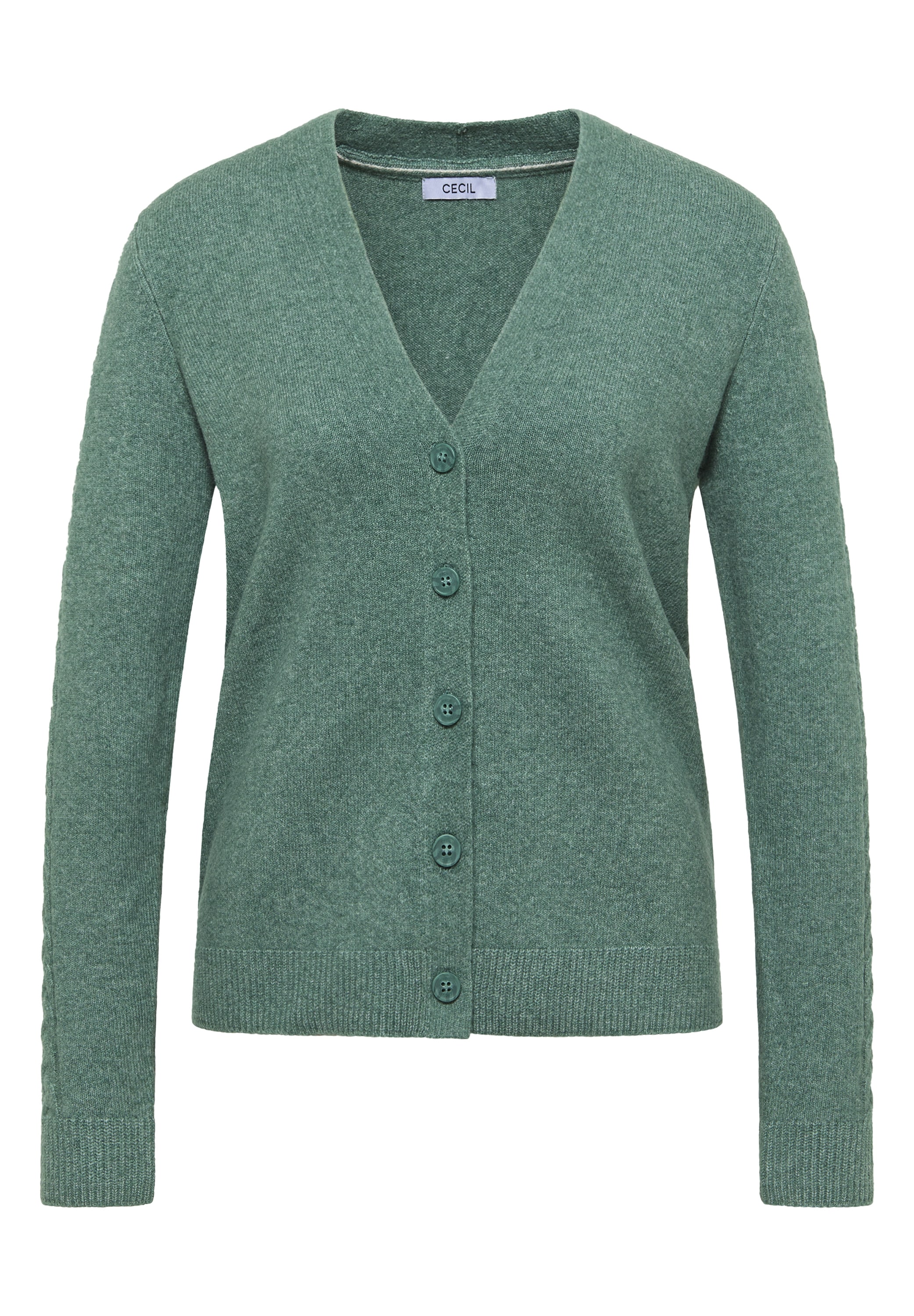 Cecil Cardigan, mit Knopfleiste