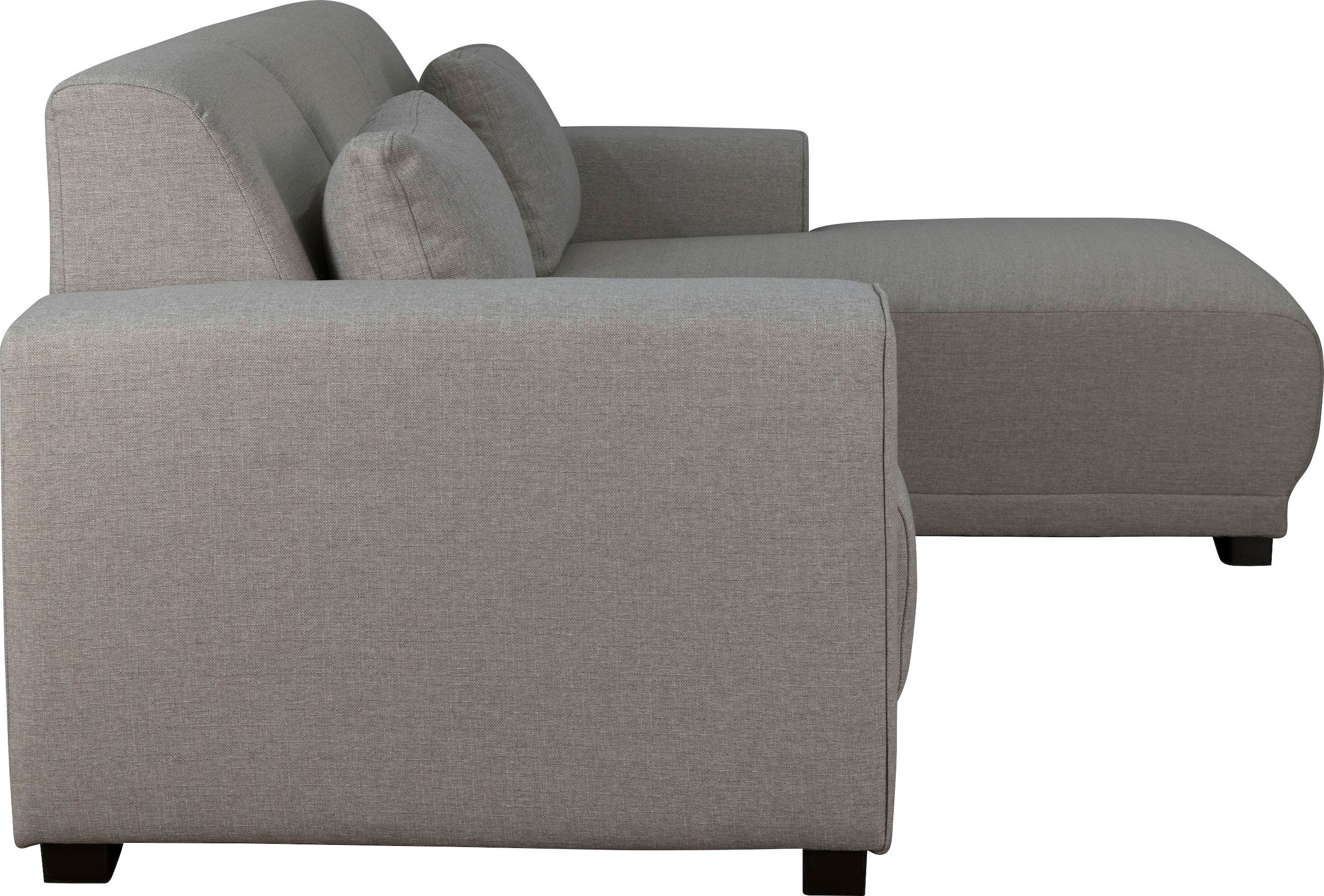 Home affaire Ecksofa »BORNHOLM L-Form mit Recamiere, Maße B/T/H: 234/162/85 cm«, Recamiere links oder rechts bestellbar, Wellenfederung, inkl. 2 Kissen