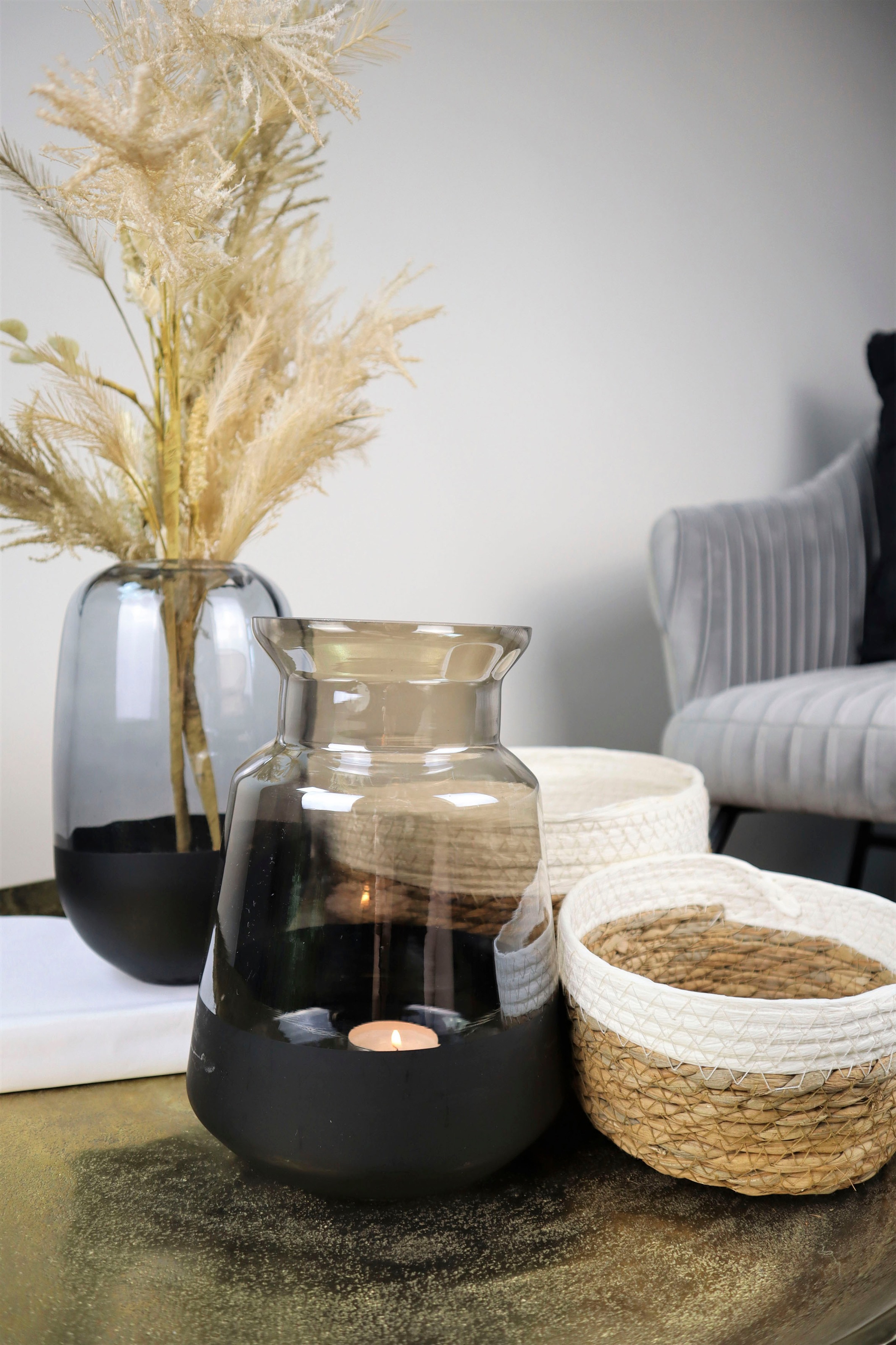 AM Design Tischvase "Blumenvase aus Glas" Dekovase, Höhe ca. 21 cm günstig online kaufen