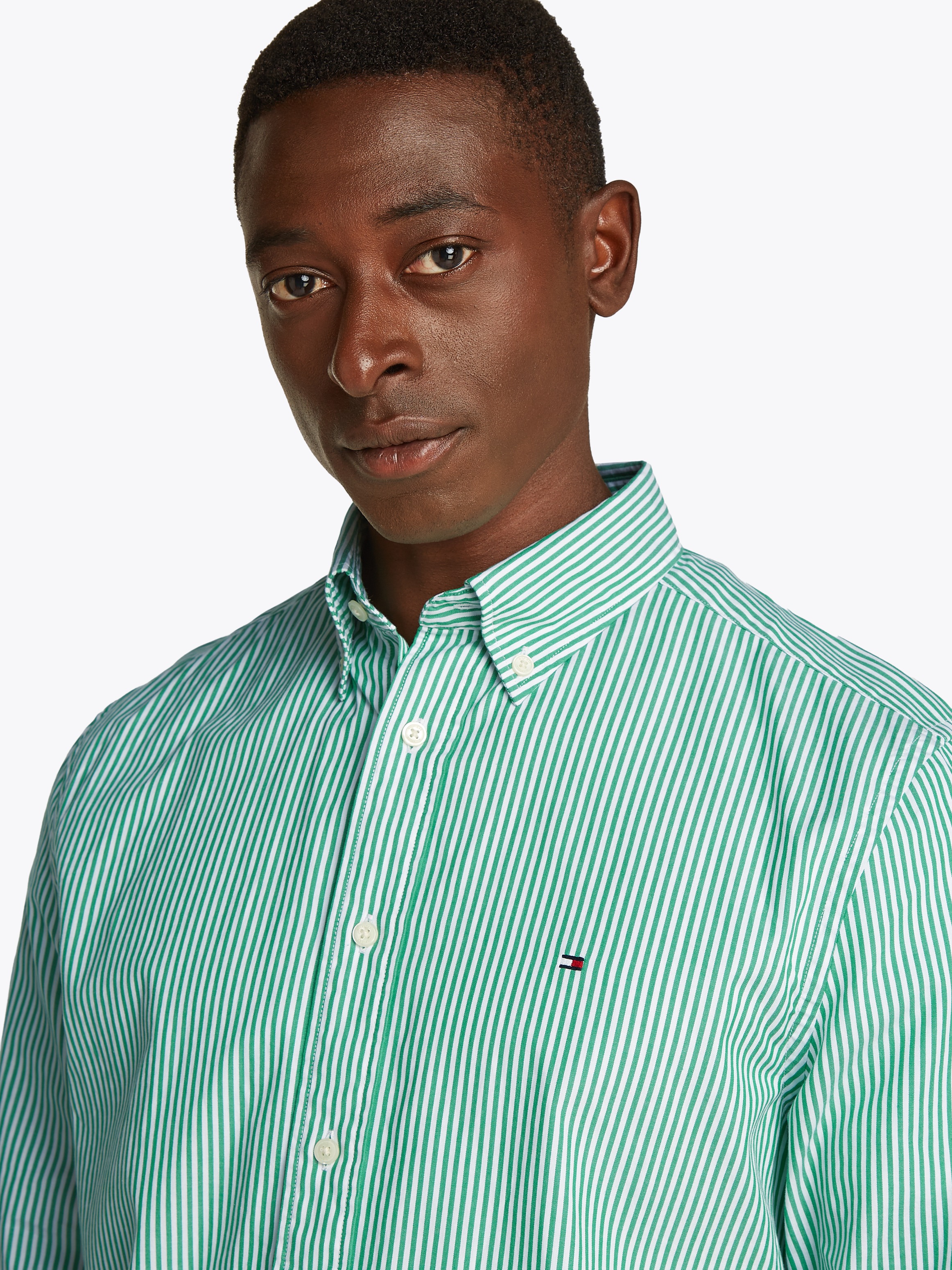 Tommy Hilfiger Langarmhemd »FLEX POPLIN CLASSIC STP RF SHIRT«, mit Sreifenmuster