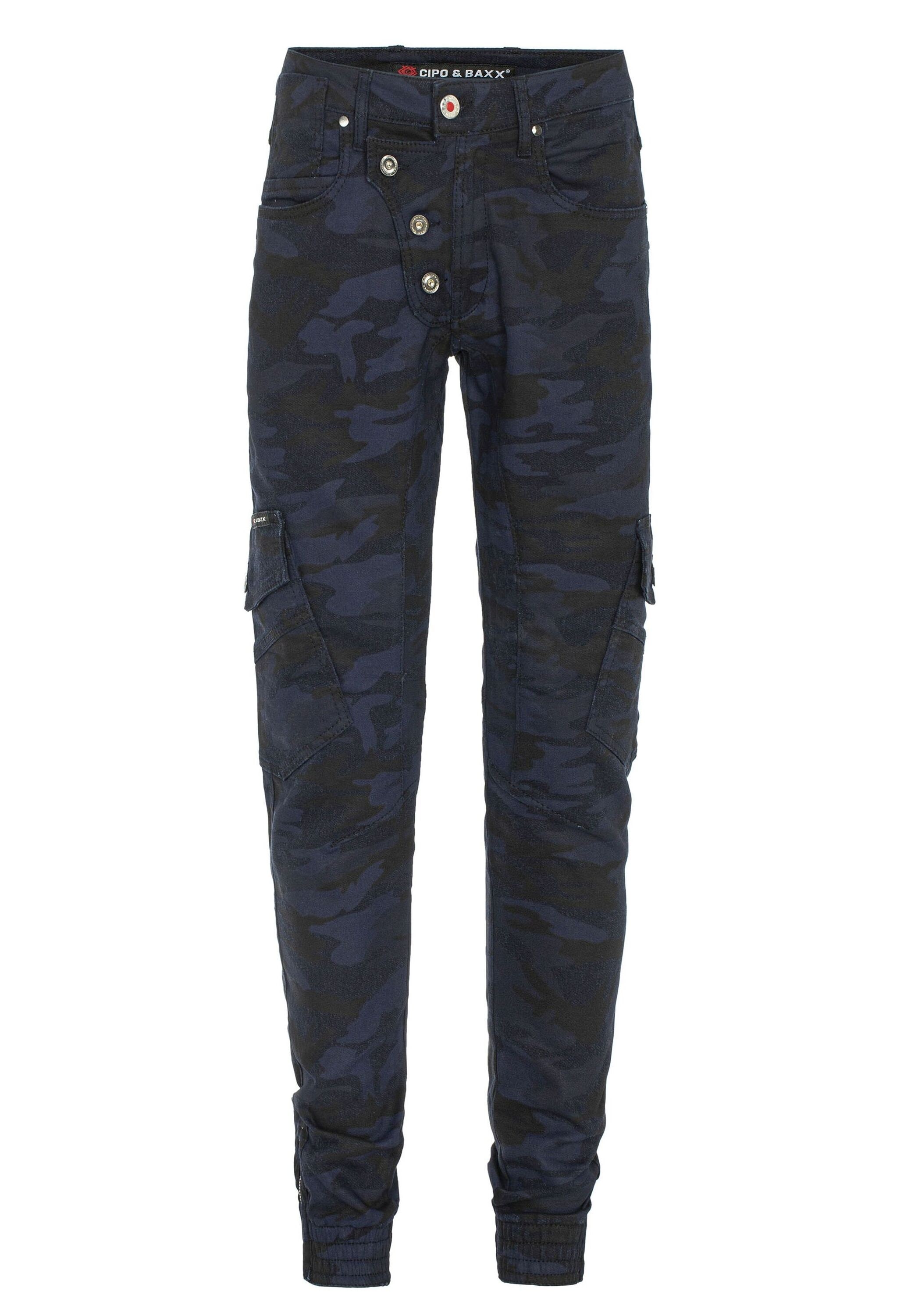 Cipo & Baxx 5-Pocket-Jeans »Jeans«, mit tollen Cargotaschen, CD690