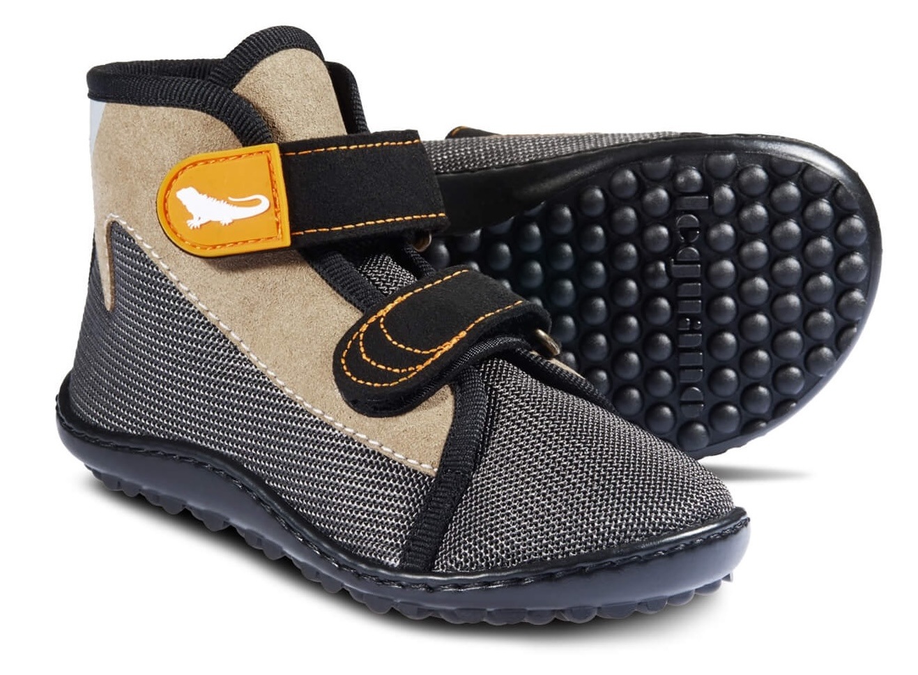 Leguano Barfußschuh »Leguanito Scippo Forester«, Klettschuh, Bequemschuh, Flat mit verstellbaren Klettverschlüssen