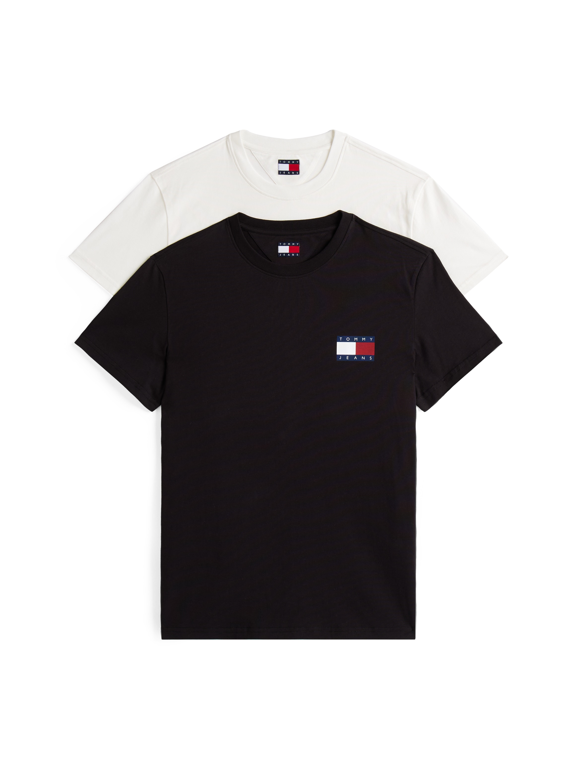 Tommy Jeans T-Shirt "TJM SLIM 2PACK ESS FLAG TEE", 2 Stk. günstig online kaufen