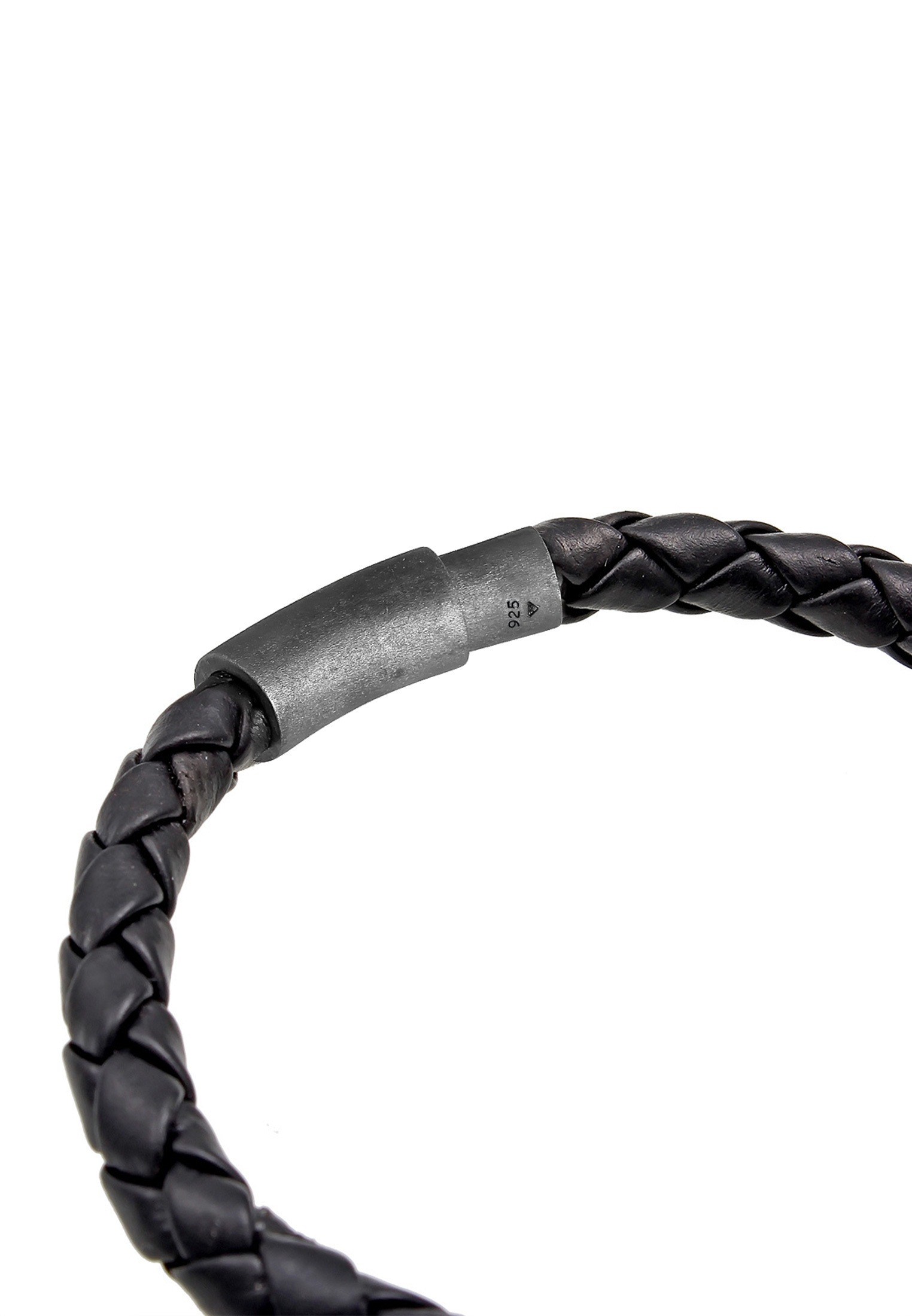 Kuzzoi Lederarmband »Armband Herren Echtleder Rund Geflochten Magnetverschluss«